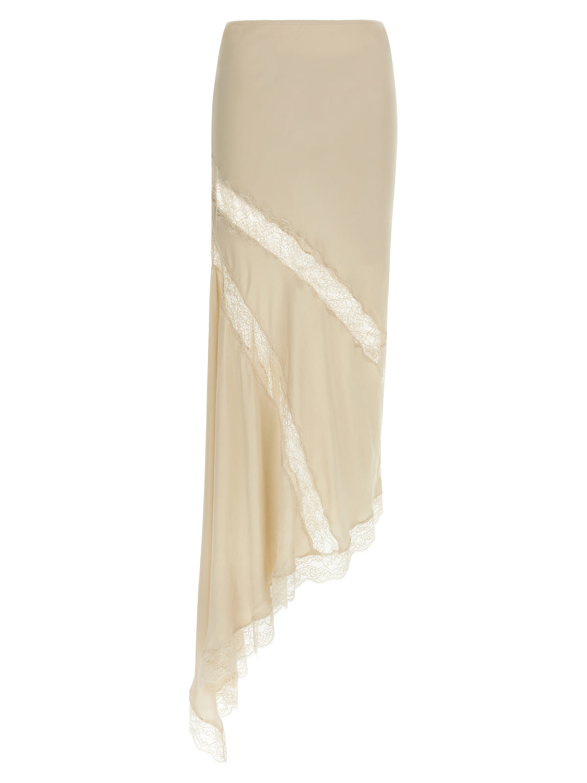 The Andamane Beige Viscose Mini Women's Skirt