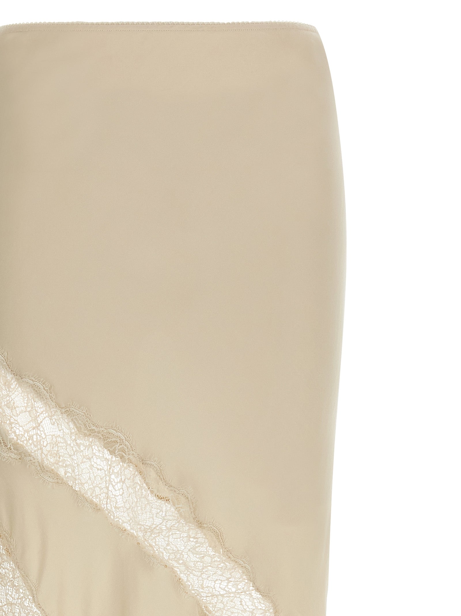 The Andamane Beige Viscose Mini Women's Skirt