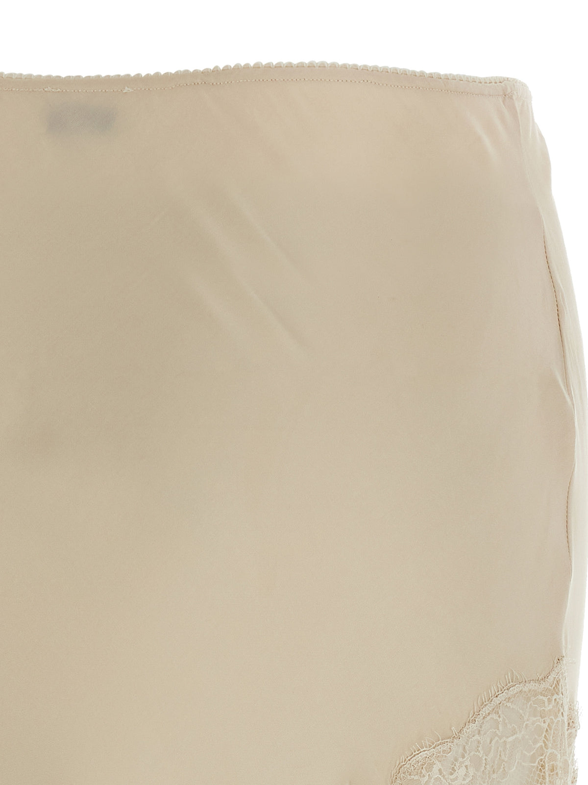 The Andamane Beige Viscose Mini Women's Skirt