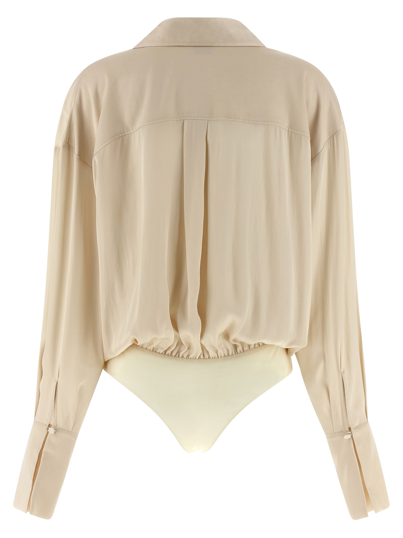 The Andamane Beige Viscose Women's Bodysuit