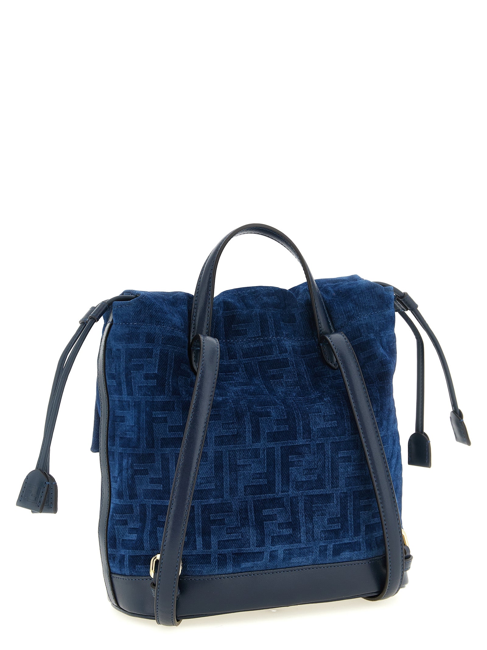 Fendi Blue Cotton Women's Backpack