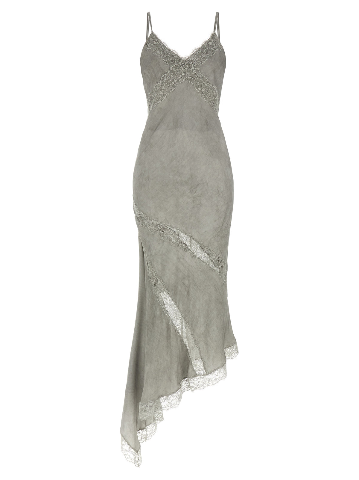 The Andamane Gray Viscose Long Women's Dress