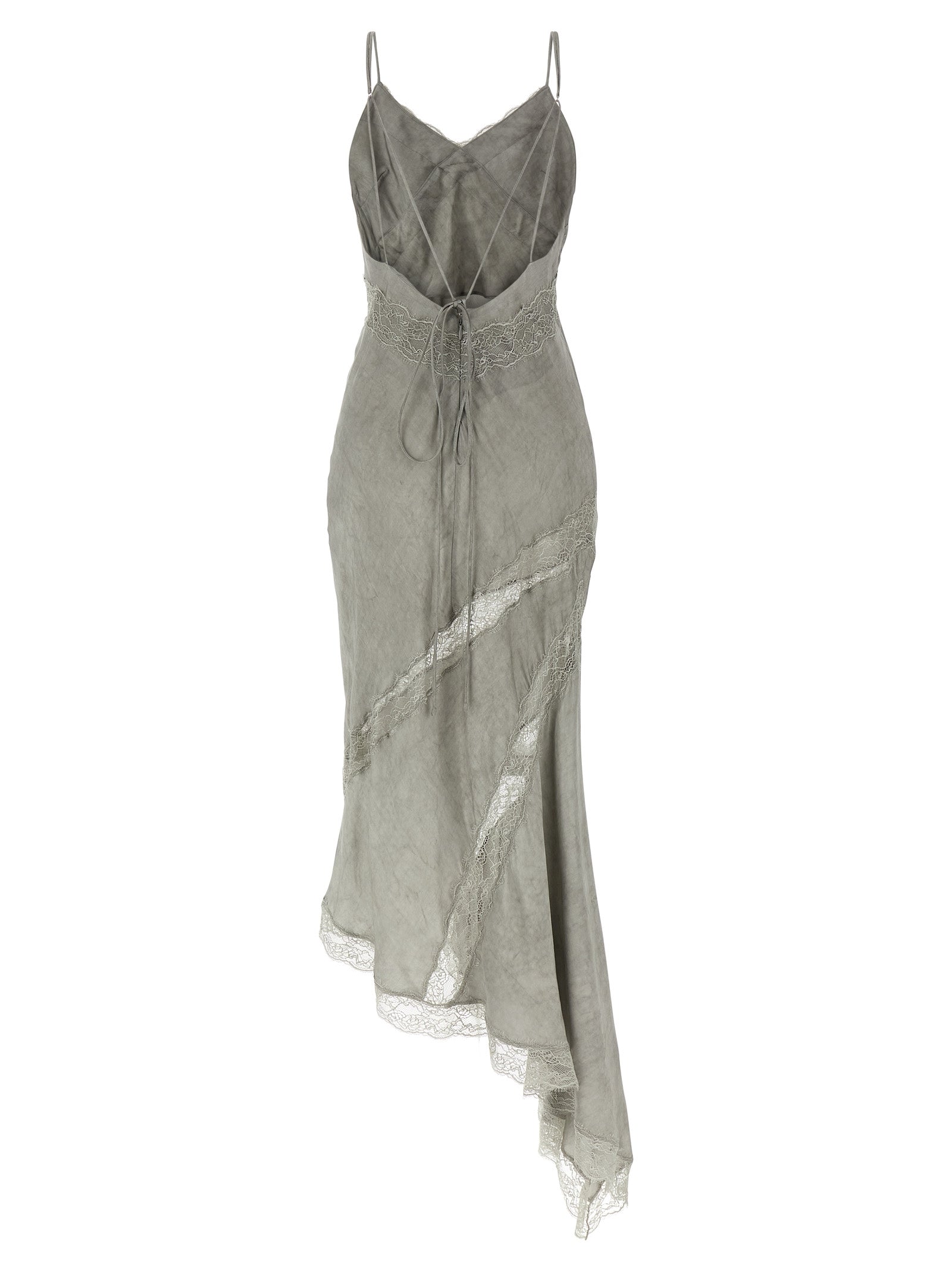 The Andamane Gray Viscose Long Women's Dress
