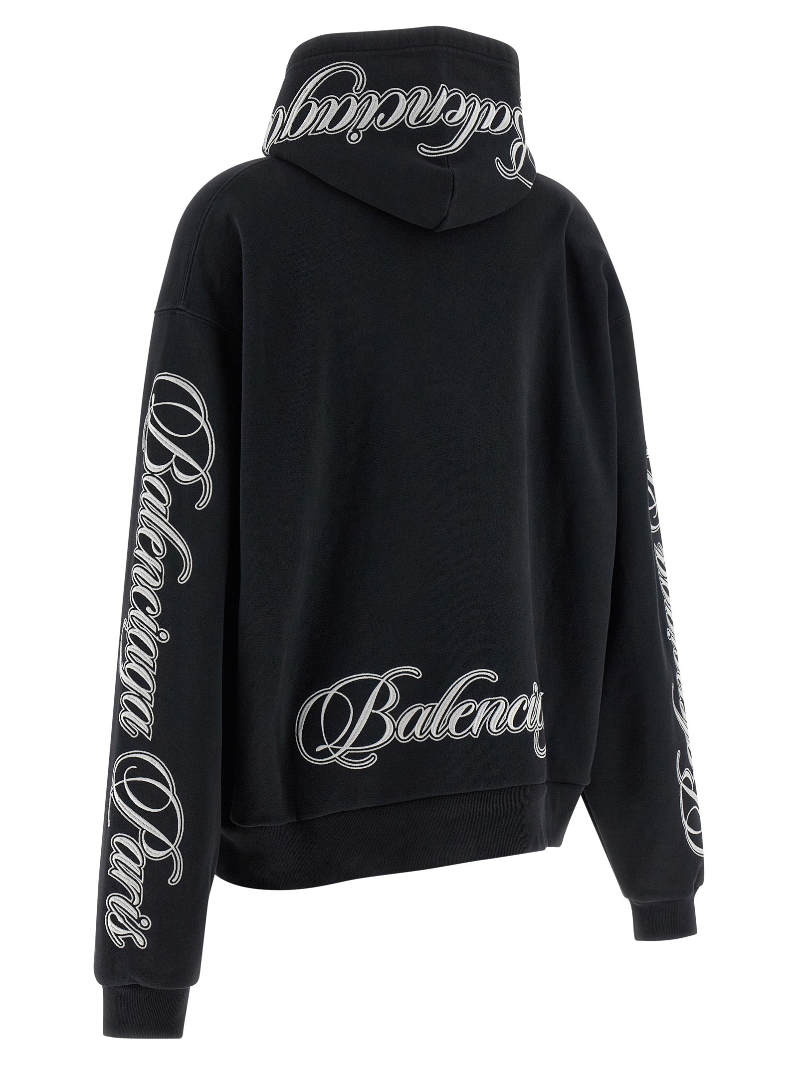 Balenciaga Black Cotton Women's Hoodie