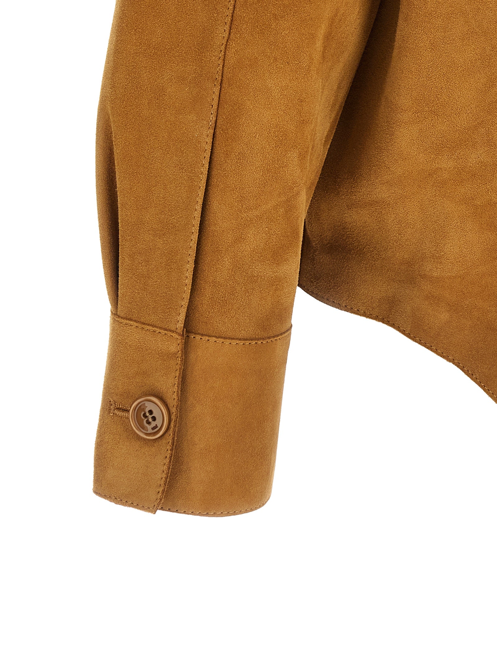 Ami Paris Brown Lamb Leather Leather Men's Jacket