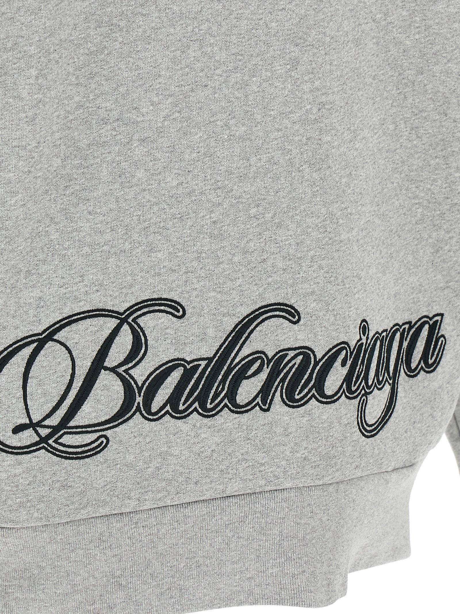 Balenciaga Gray Cotton Women's Sweatshirt