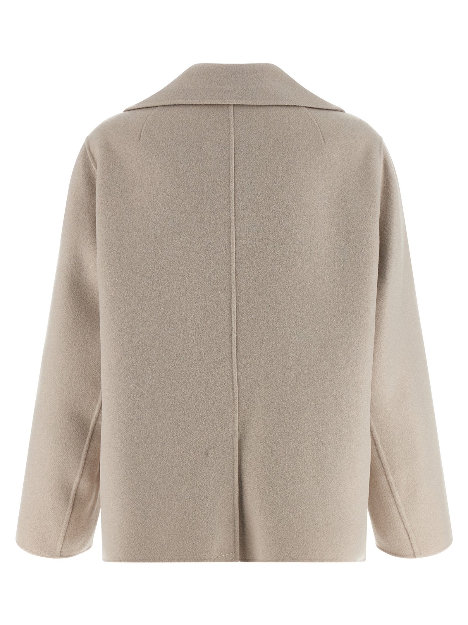 'S Max Mara Beige Virgin Wool Biker Women's Jacket