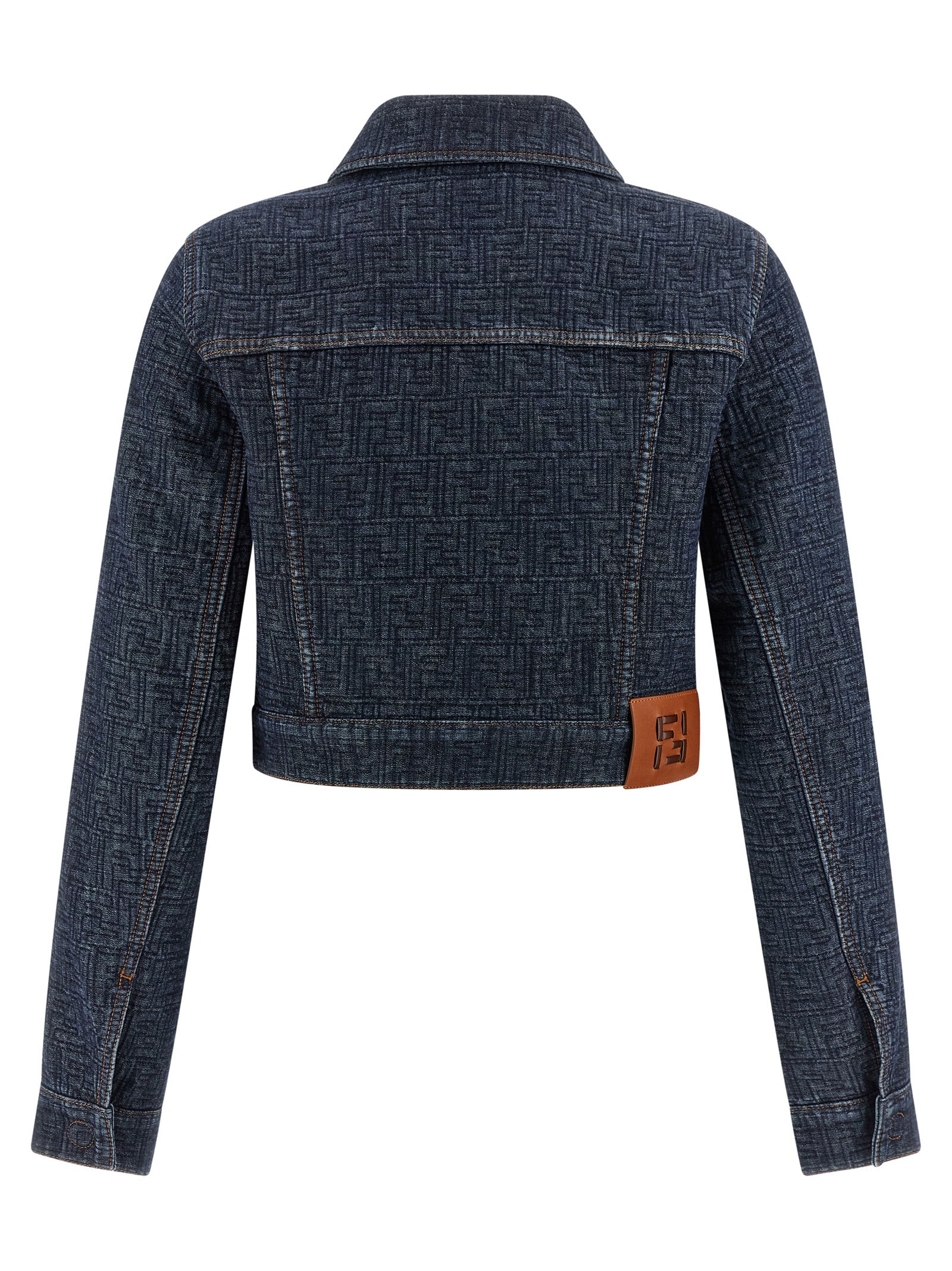 Fendi Blue Cotton Denim Women's Jacket
