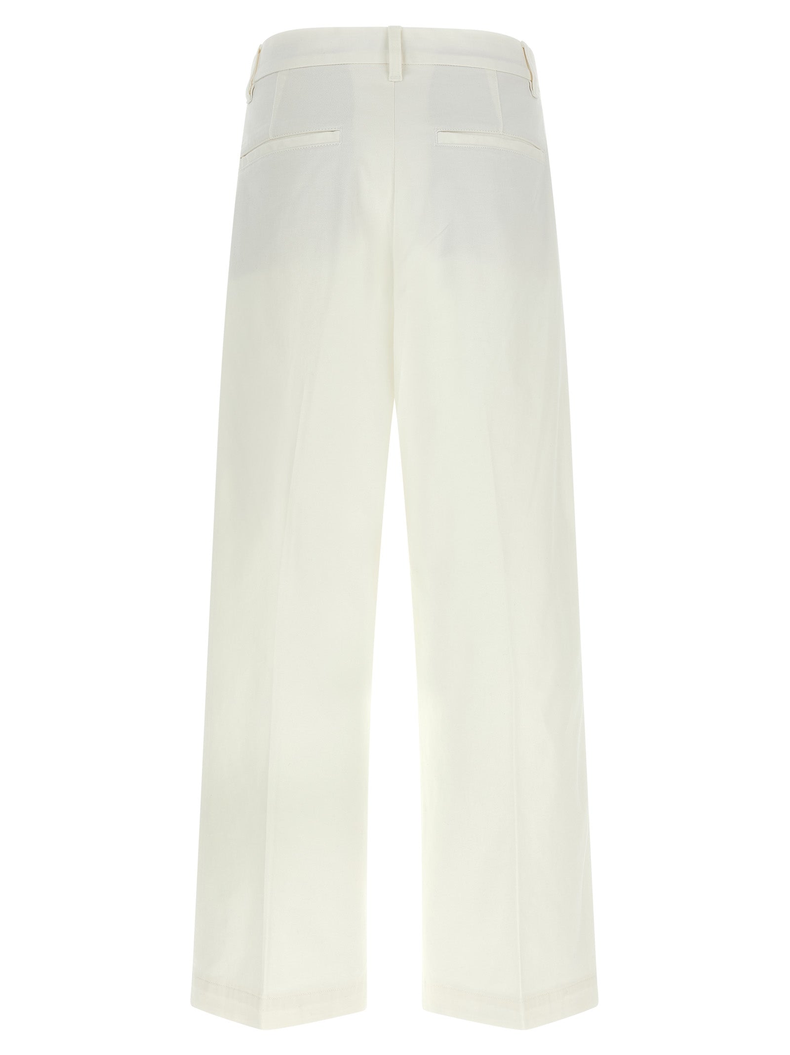 Polo Ralph Lauren White Cotton Chino Women's Pants