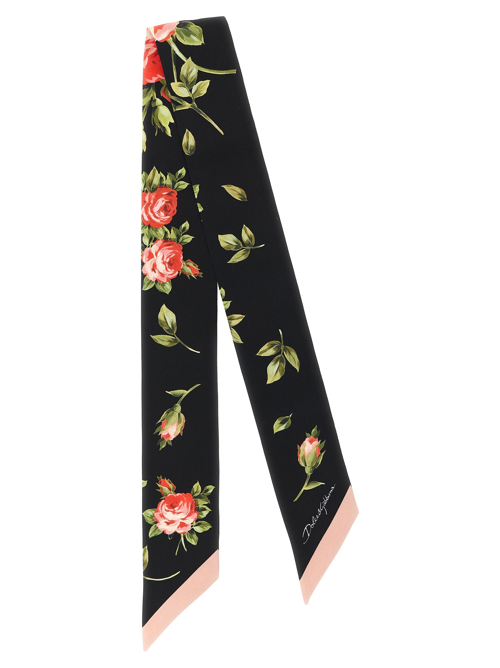 Dolce & Gabbana Black Silk Women's Foulard