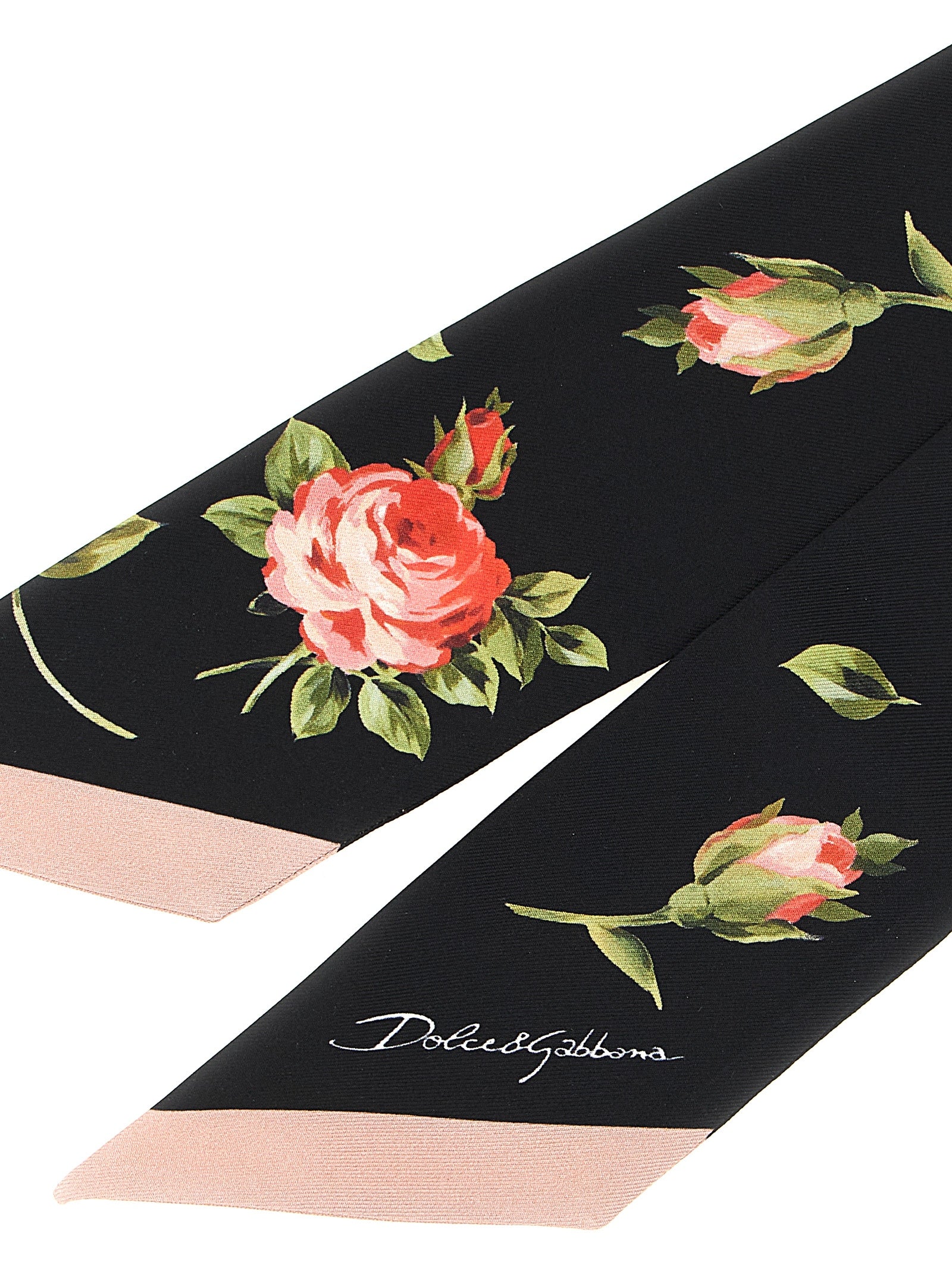 Dolce & Gabbana Black Silk Women's Foulard