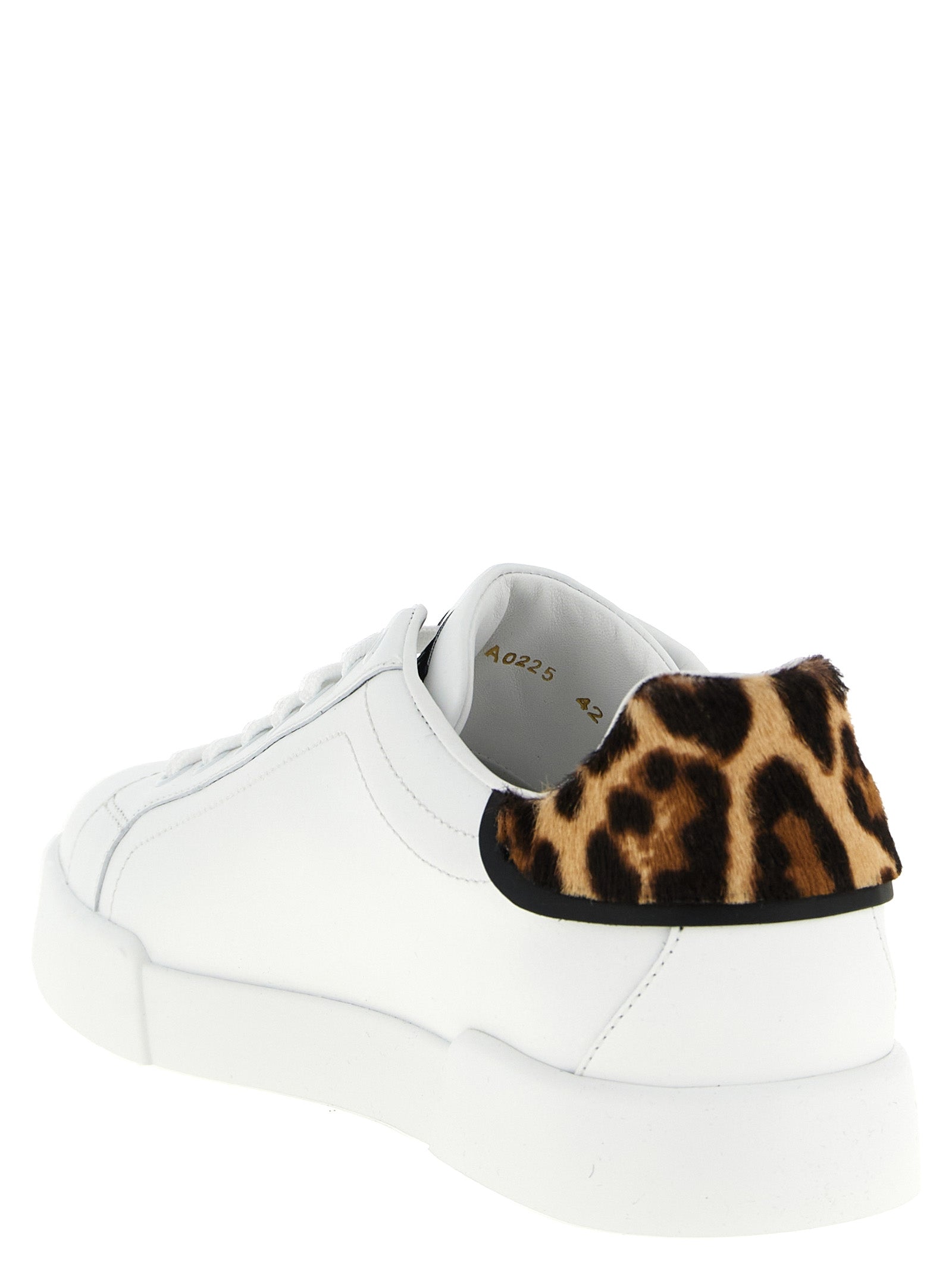 Dolce & Gabbana Brown Calfskin Low Top Women's Sneakers