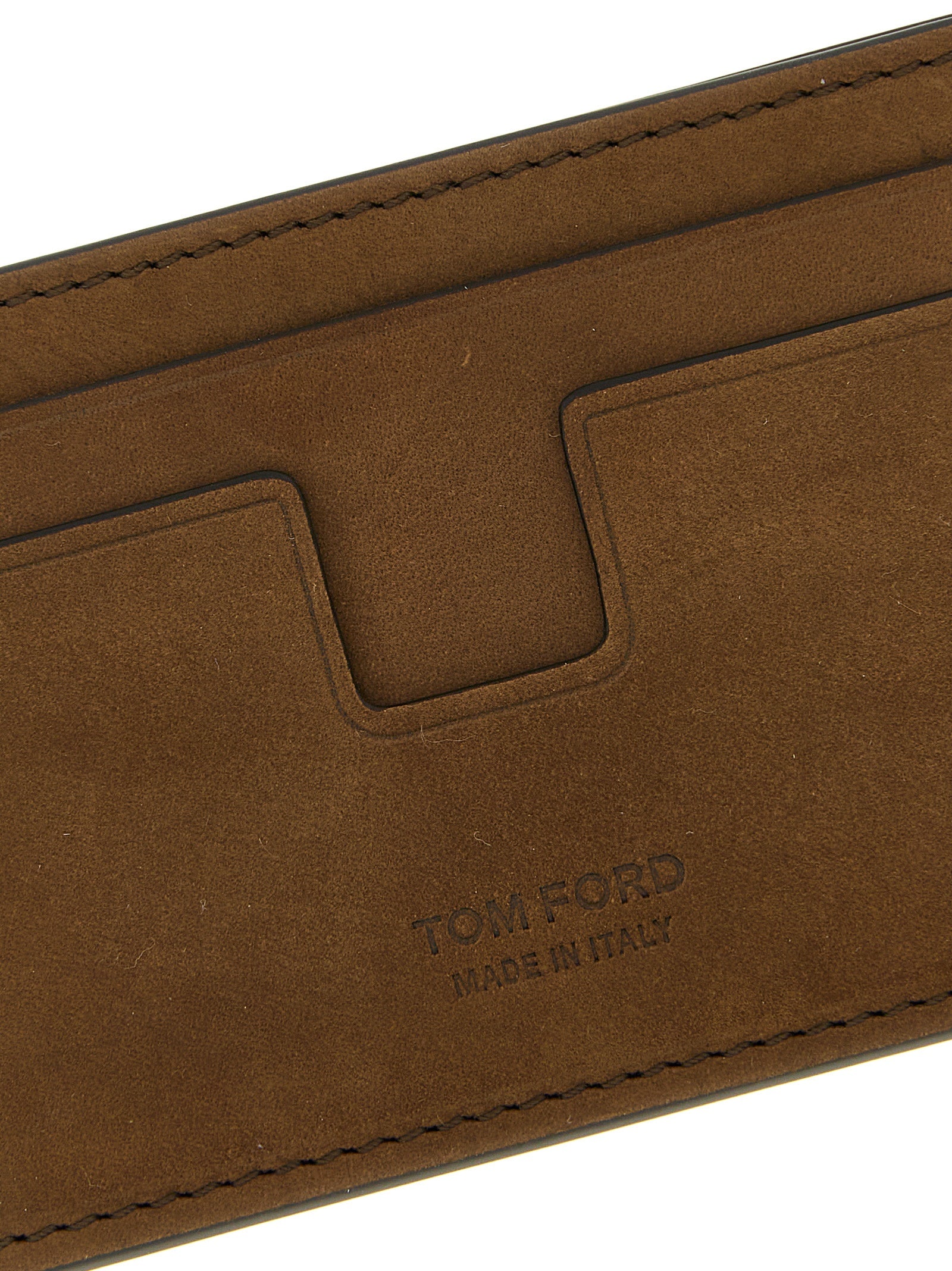 Tom Ford Brown Calfskin Men's Cardholder