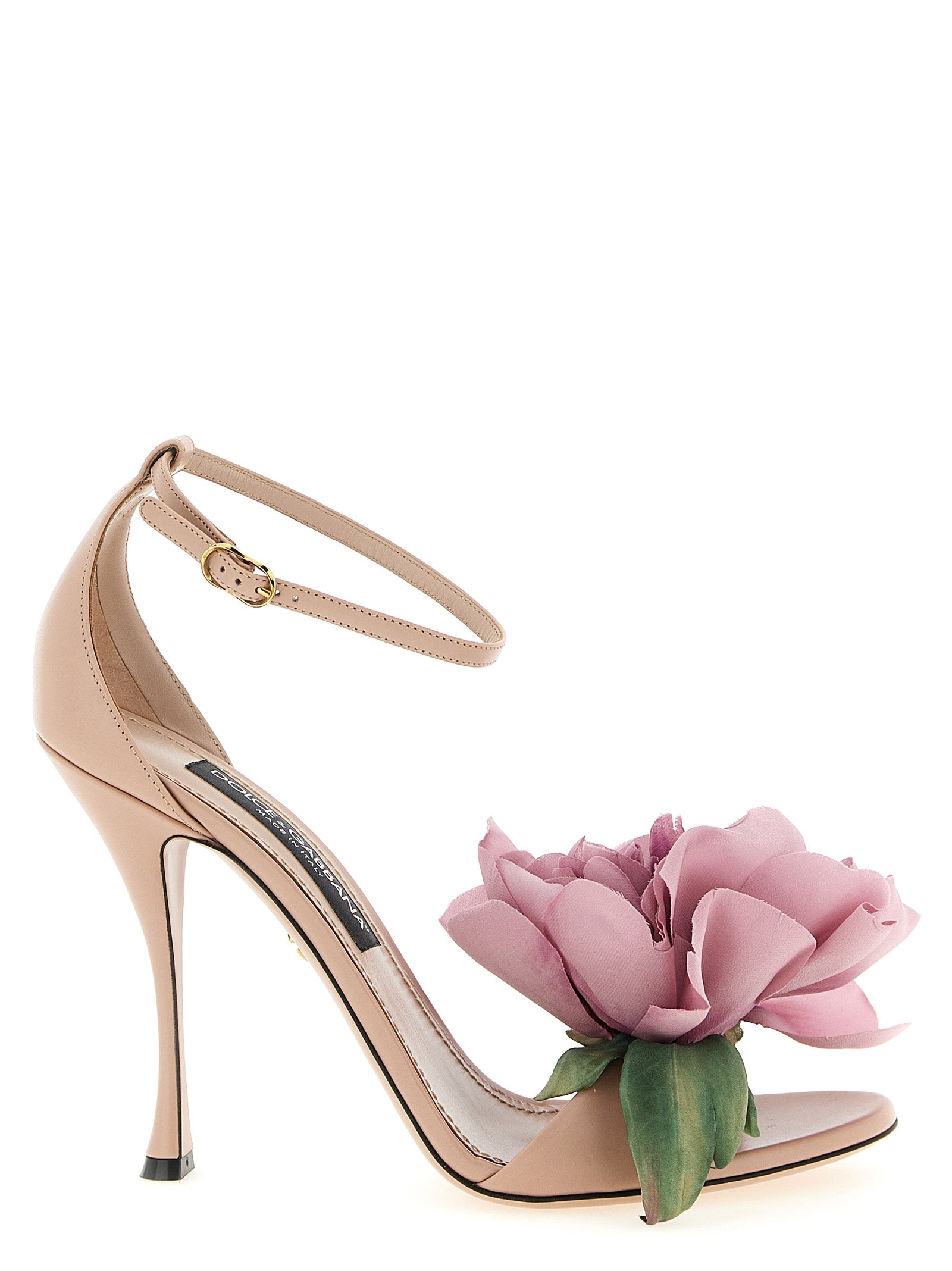 Dolce & Gabbana Multicolor Calfskin Stiletto Heel Women's Sandals