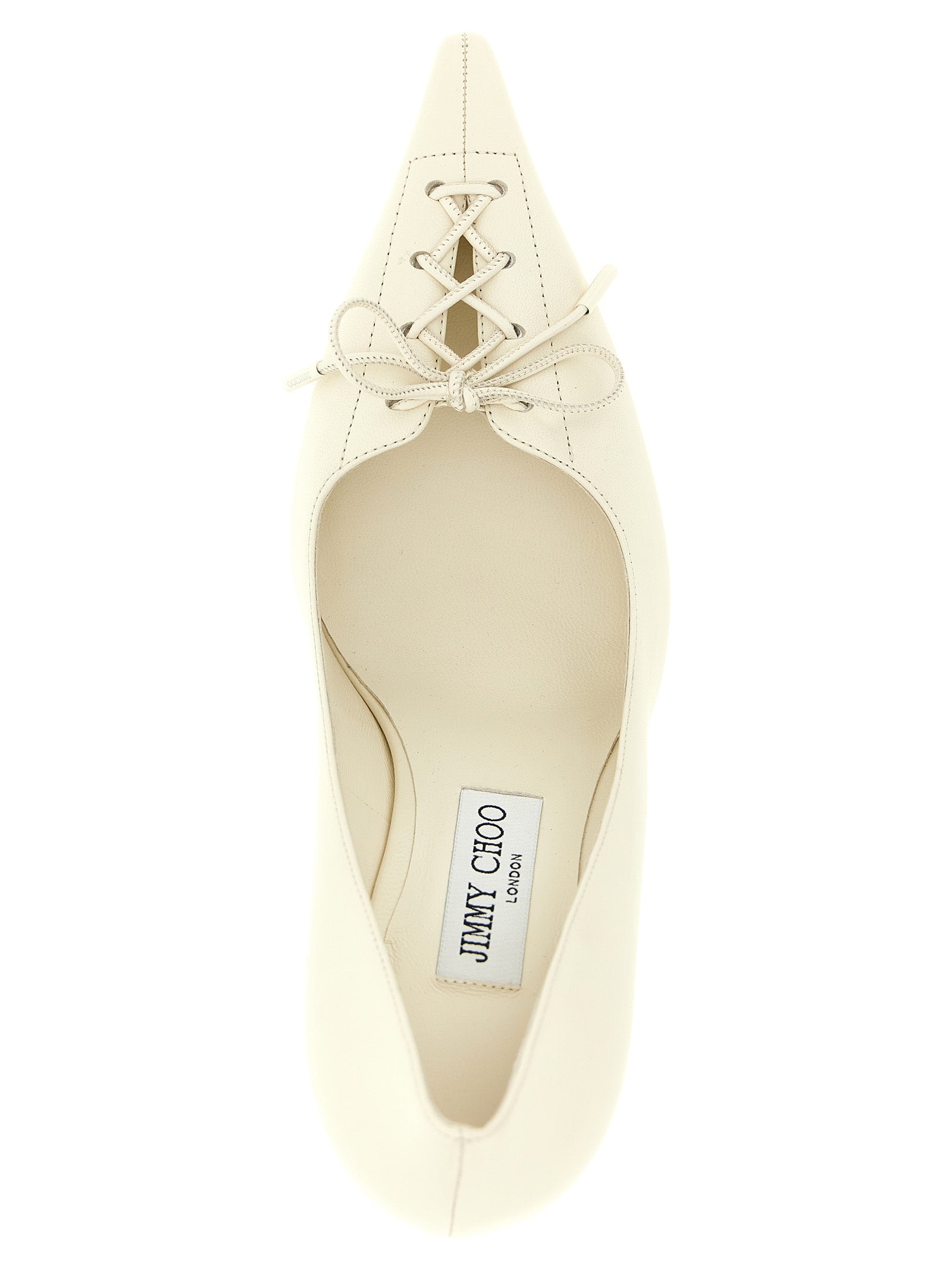 Jimmy Choo White Leather High Heel Women's Pumps