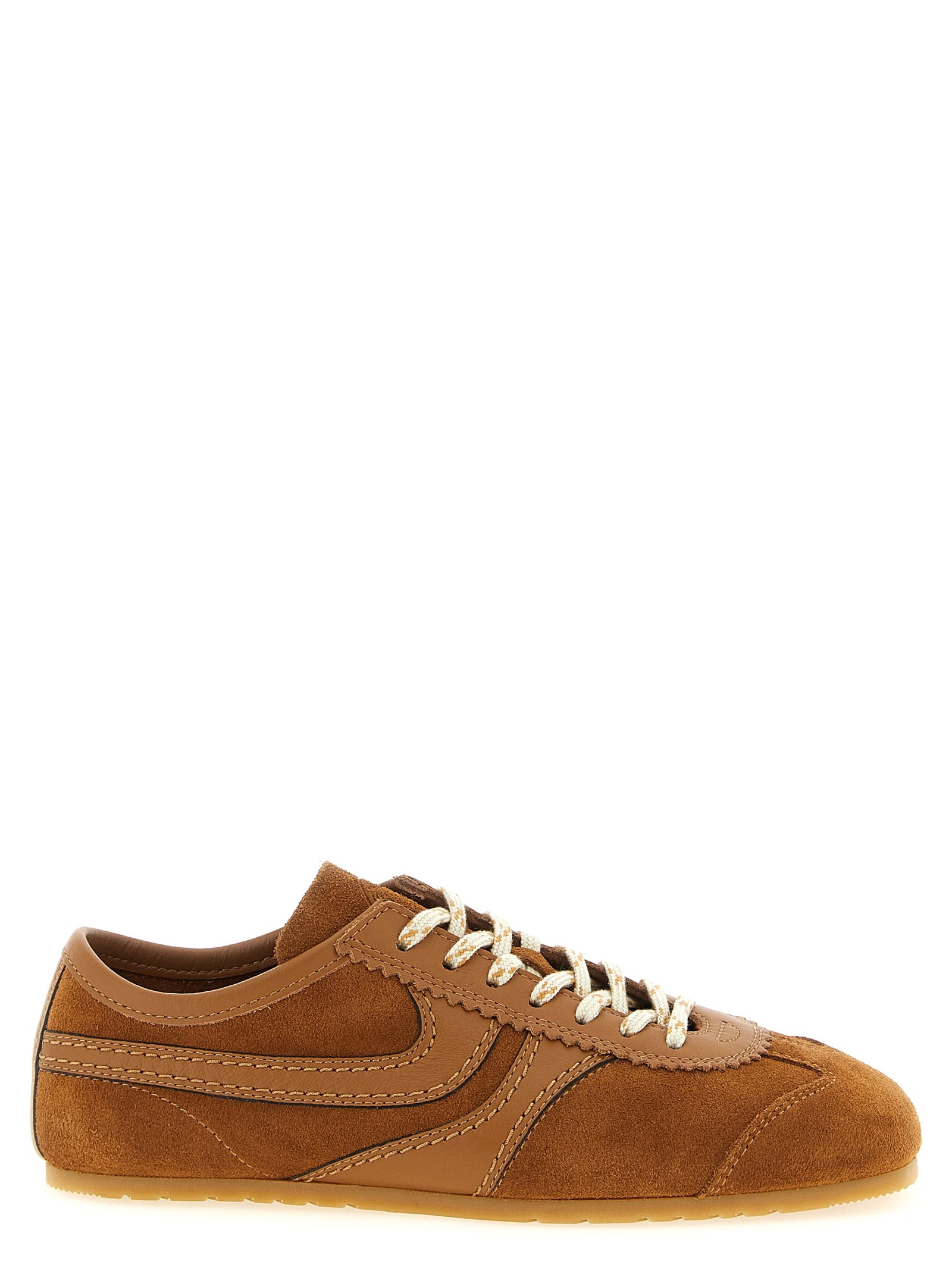 Dries Van Noten Brown Calfskin Men's Sneakers