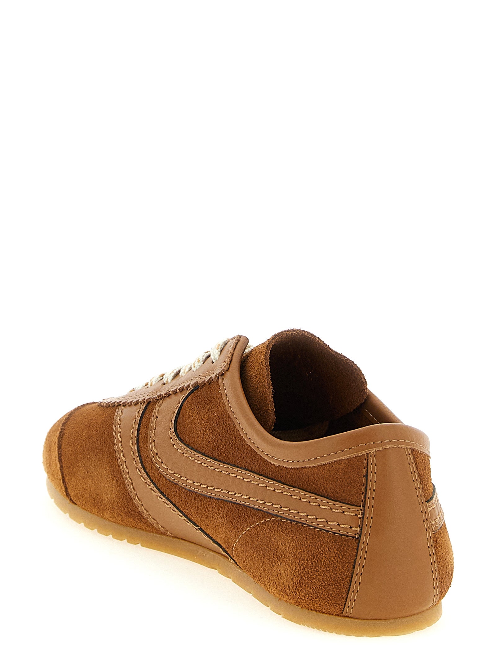 Dries Van Noten Brown Calfskin Men's Sneakers