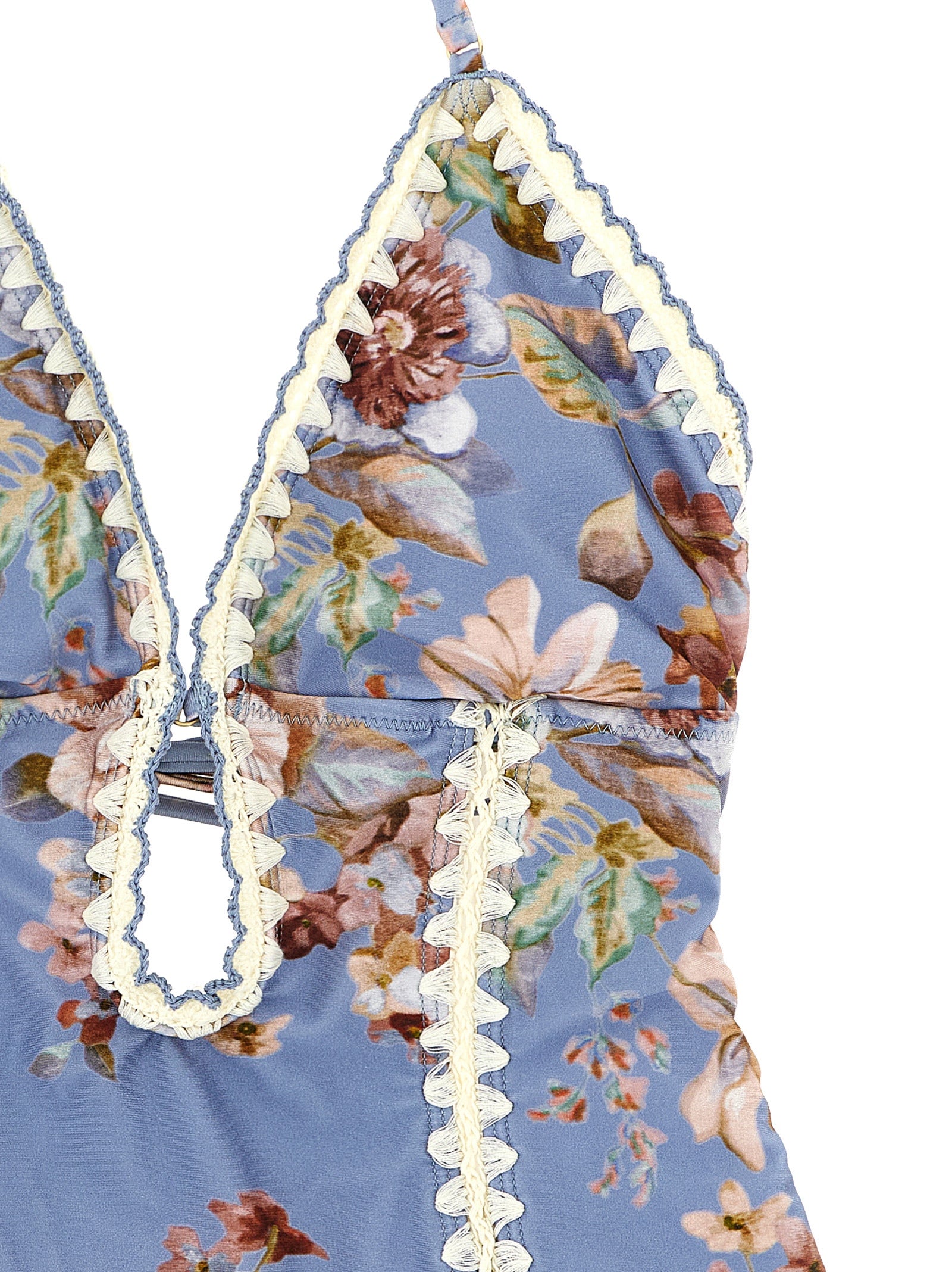 Zimmermann Blue Polyamide One-Piece Women's Swimsuit