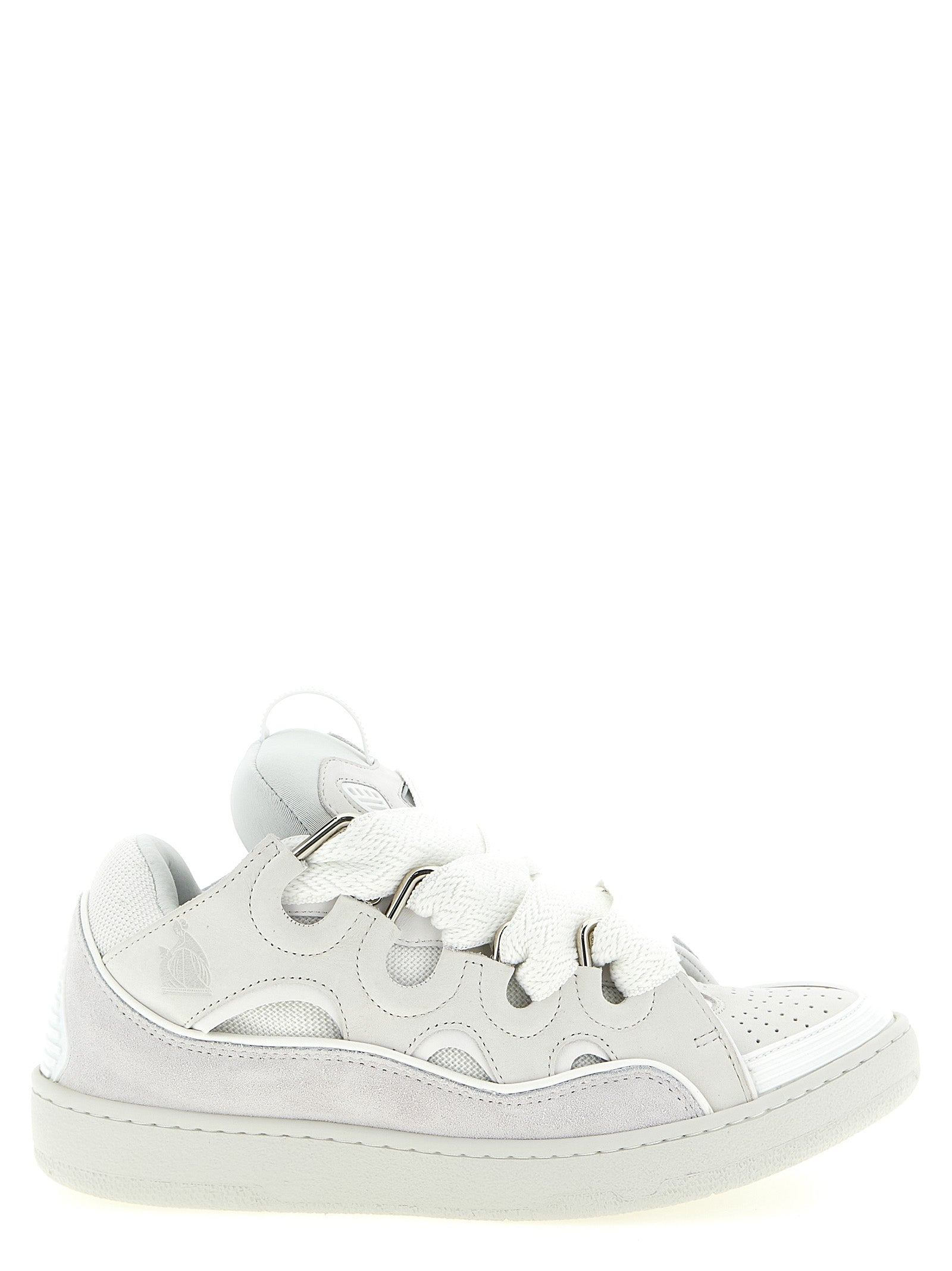 Lanvin White Calfskin Chunky Men's Sneakers