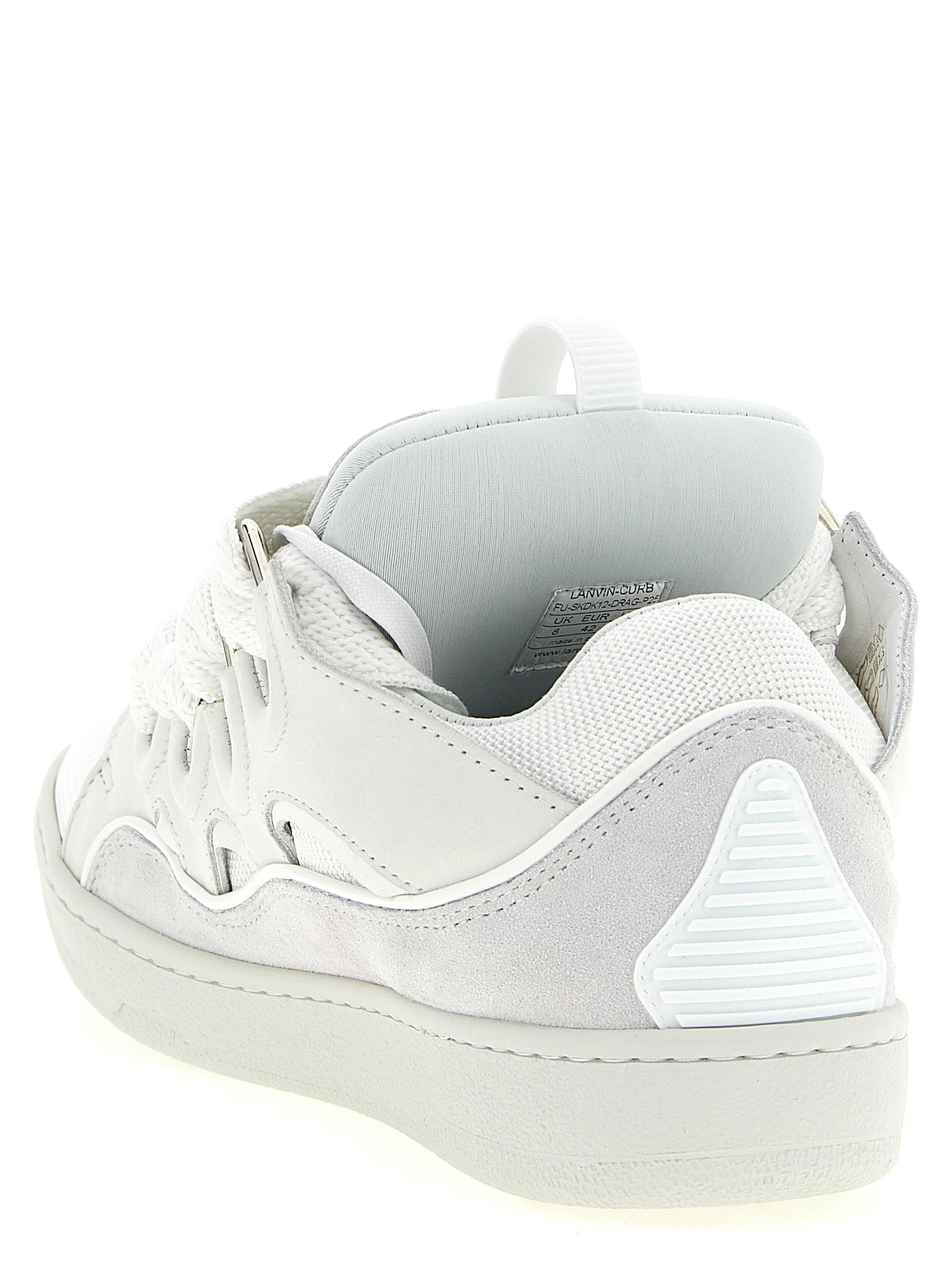 Lanvin White Calfskin Chunky Men's Sneakers