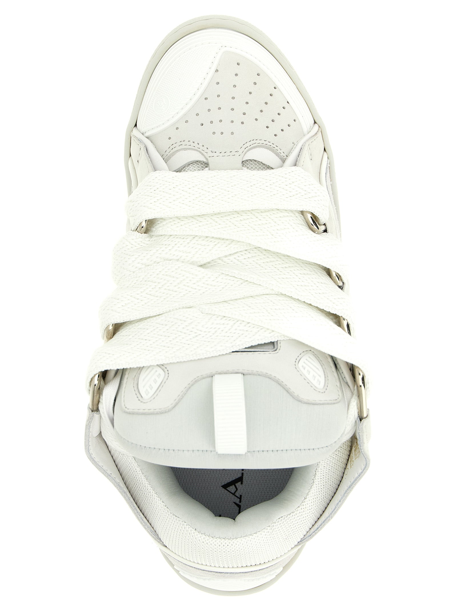 Lanvin White Calfskin Chunky Men's Sneakers