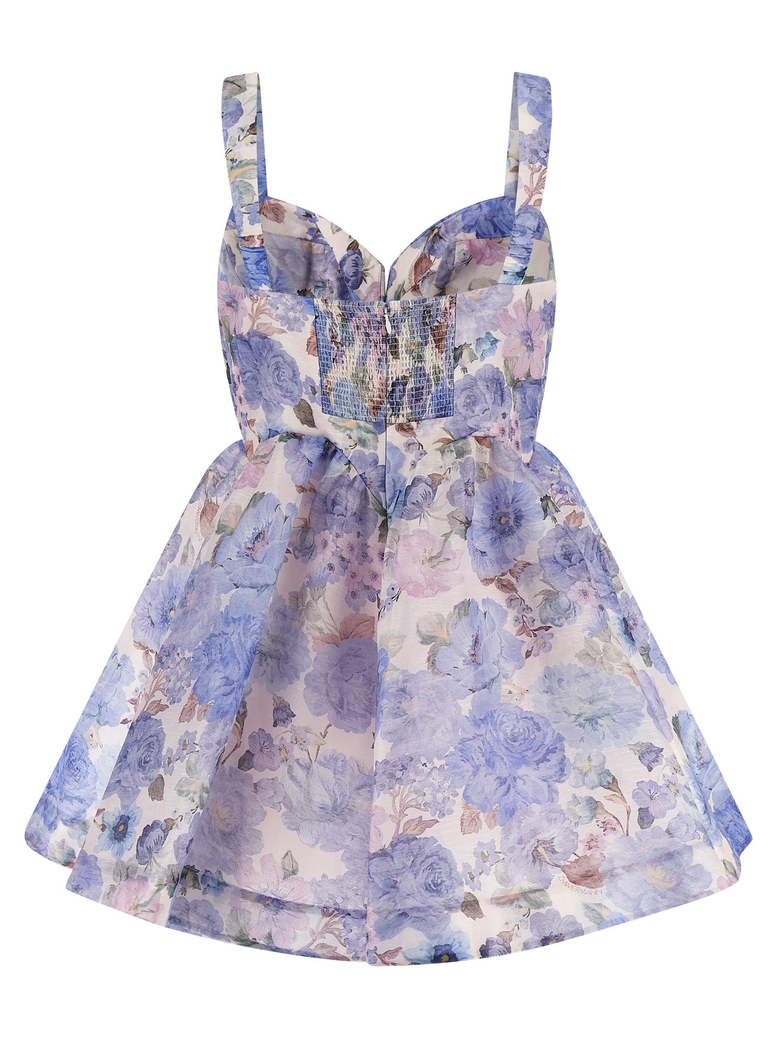 Zimmermann Blue Linen Short Women's Dress
