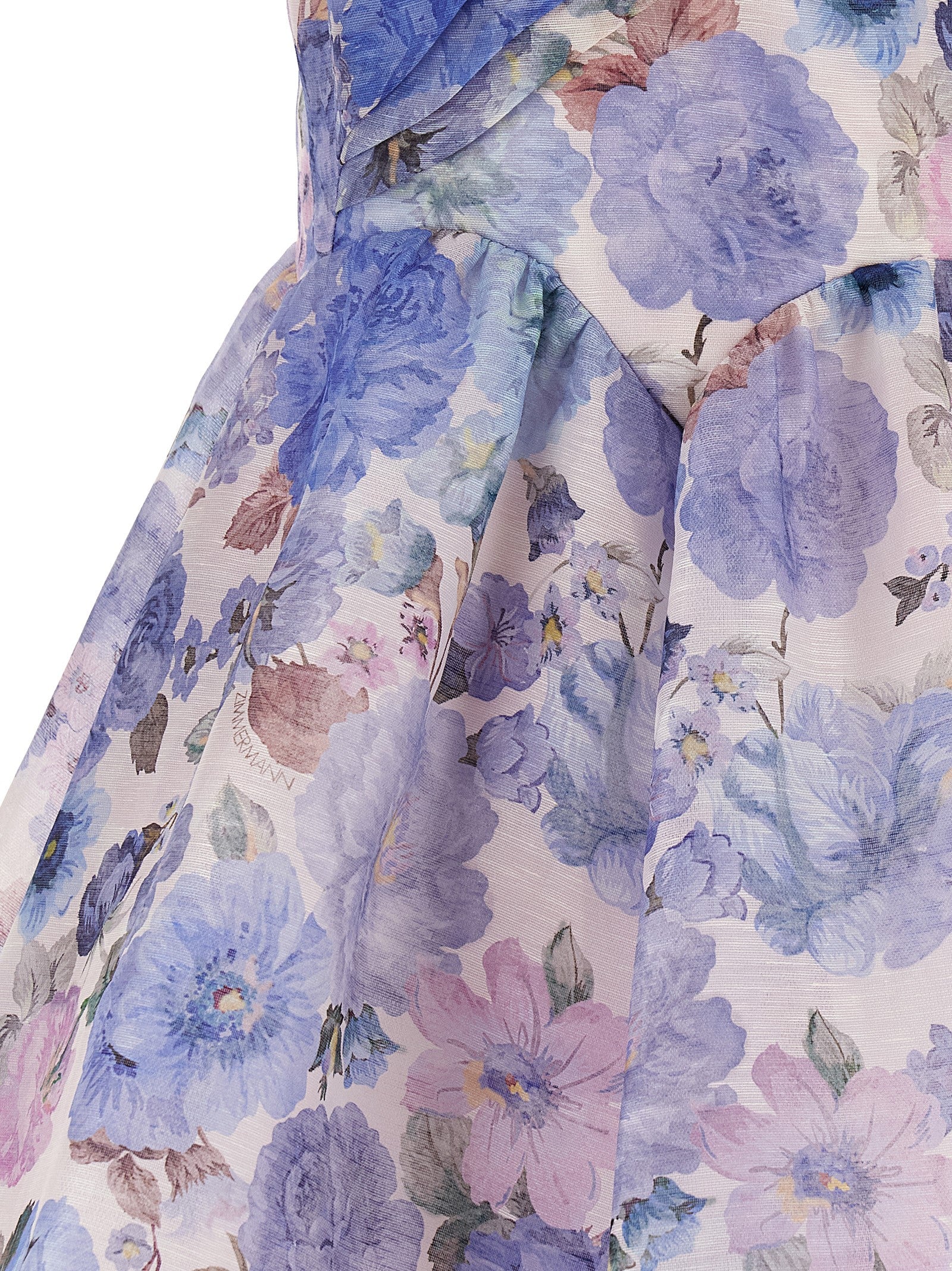 Zimmermann Blue Linen Short Women's Dress