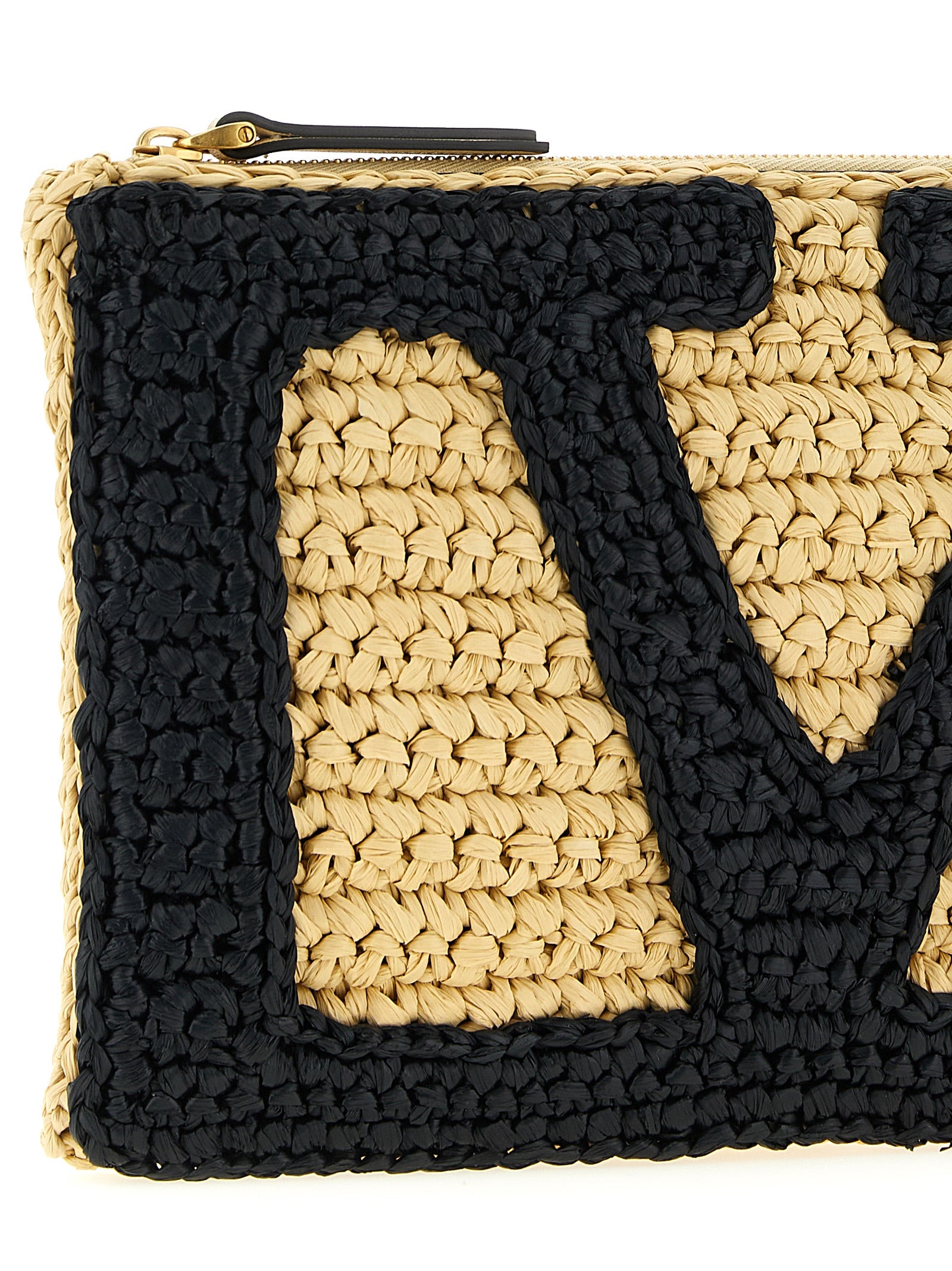 Valentino Garavani Black Viscose Clutch Women's Bag