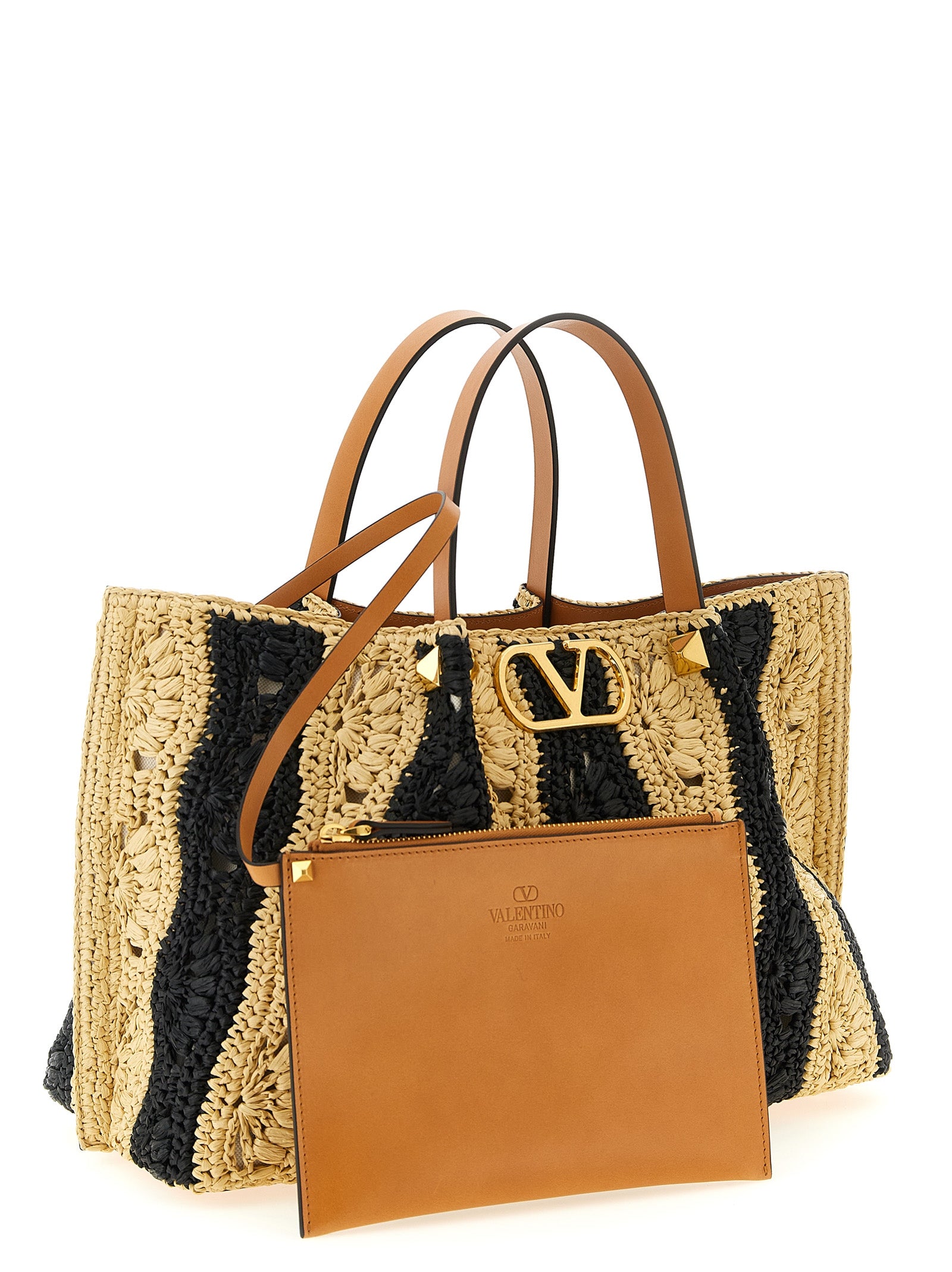 Valentino Garavani Beige Viscose Women's Handbag