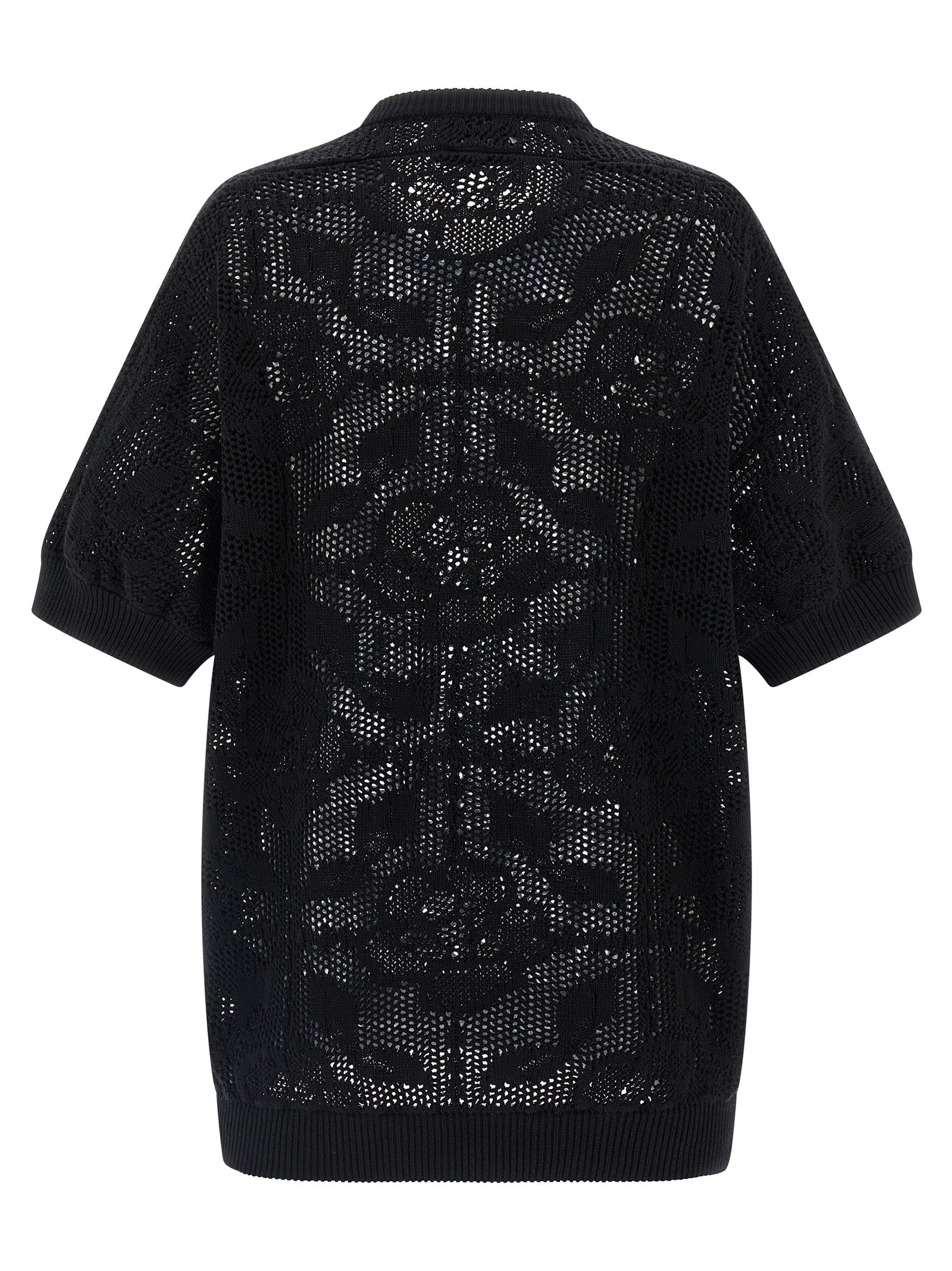 NUDE Black Cotton Women's Cardigan
