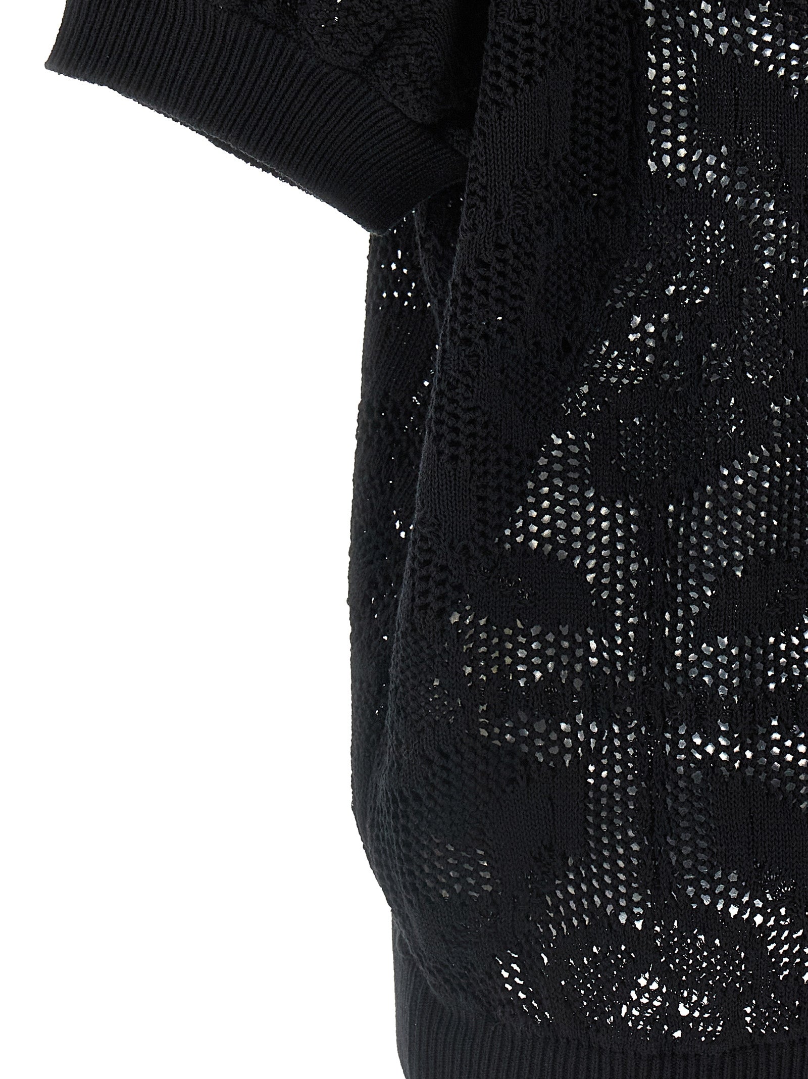 NUDE Black Cotton Women's Cardigan
