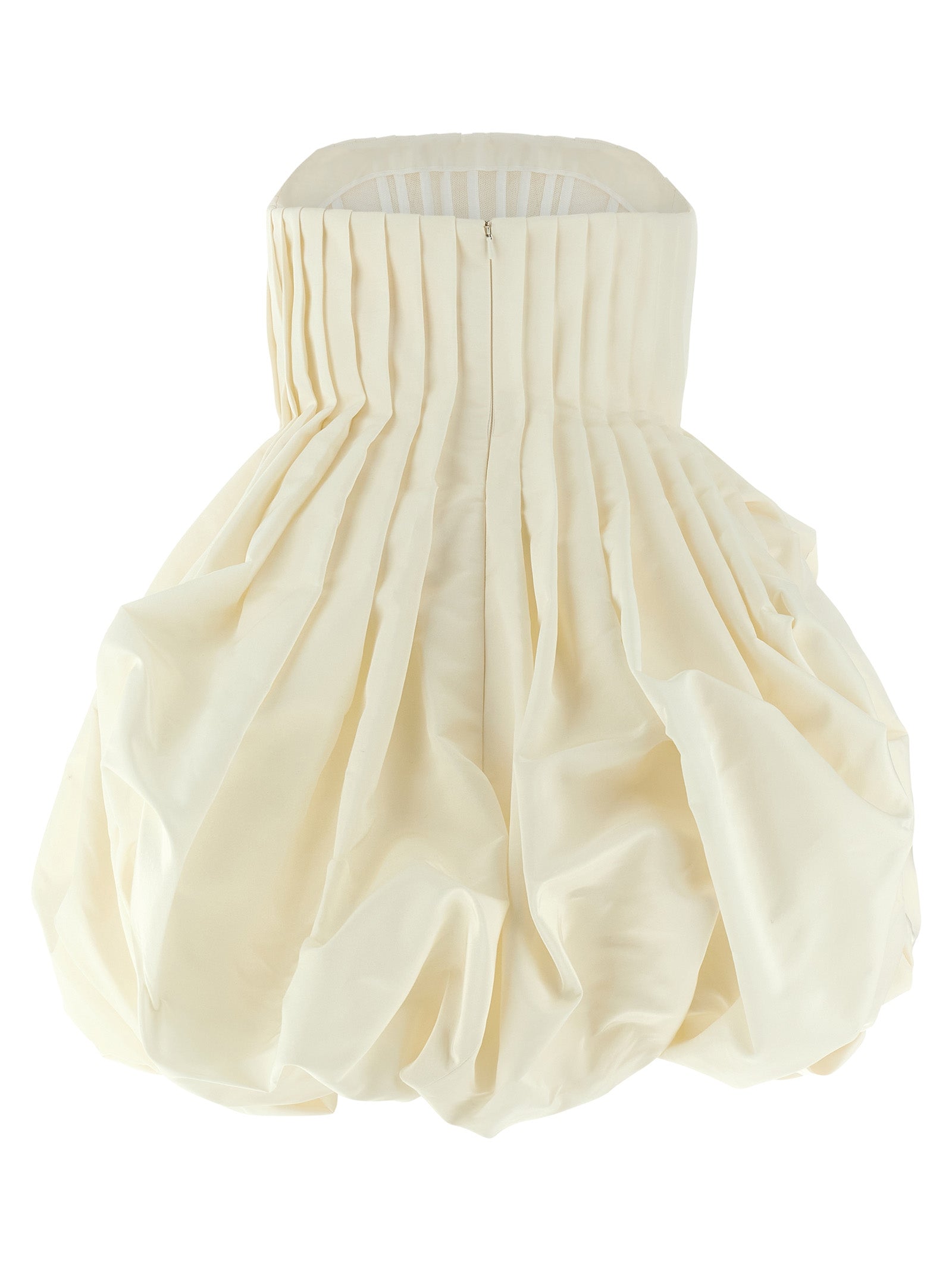 Carolina Herrera White Silk Short Women's Dress