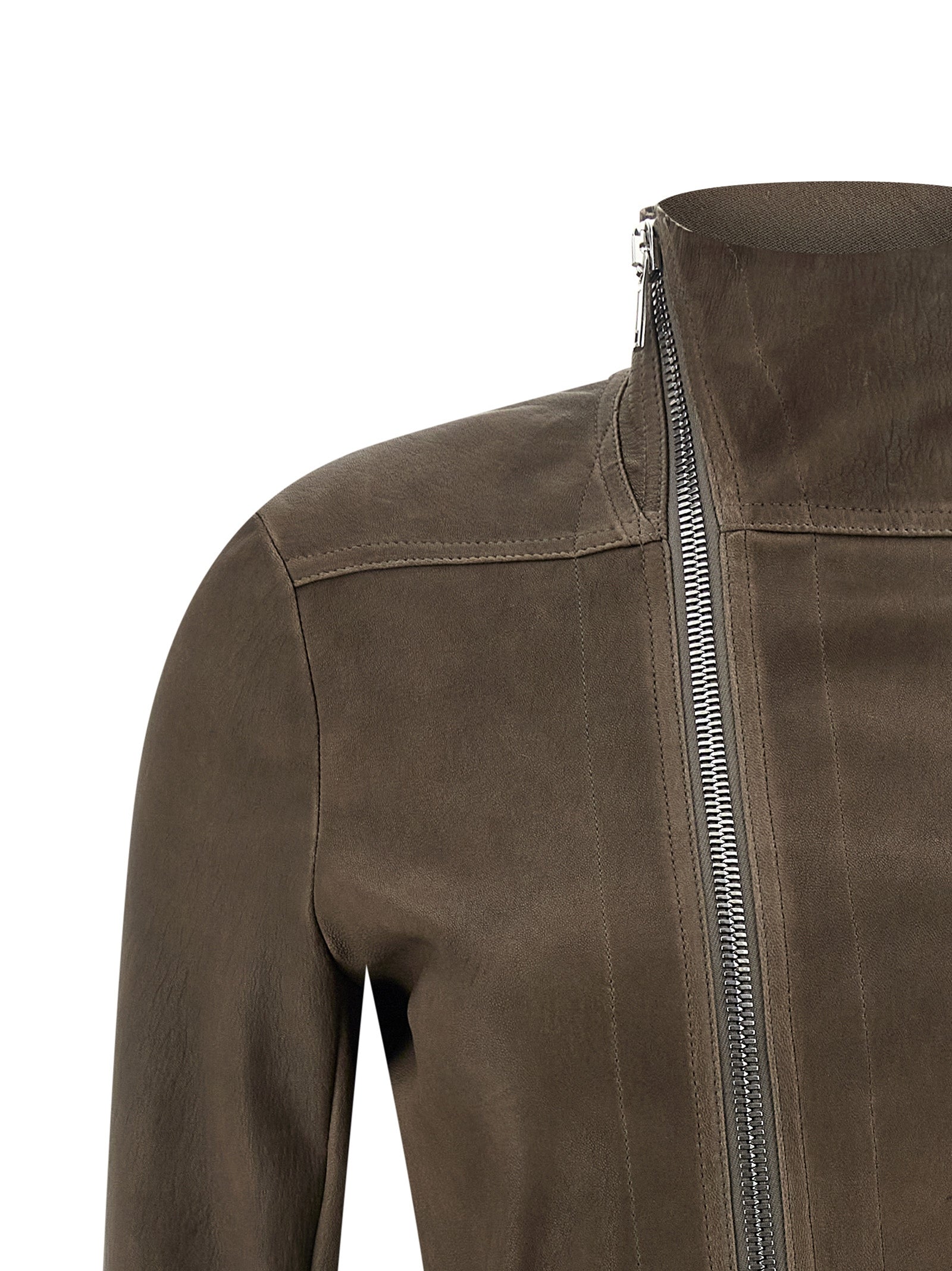 Rick Owens Brown Leather Leather Women's Jacket