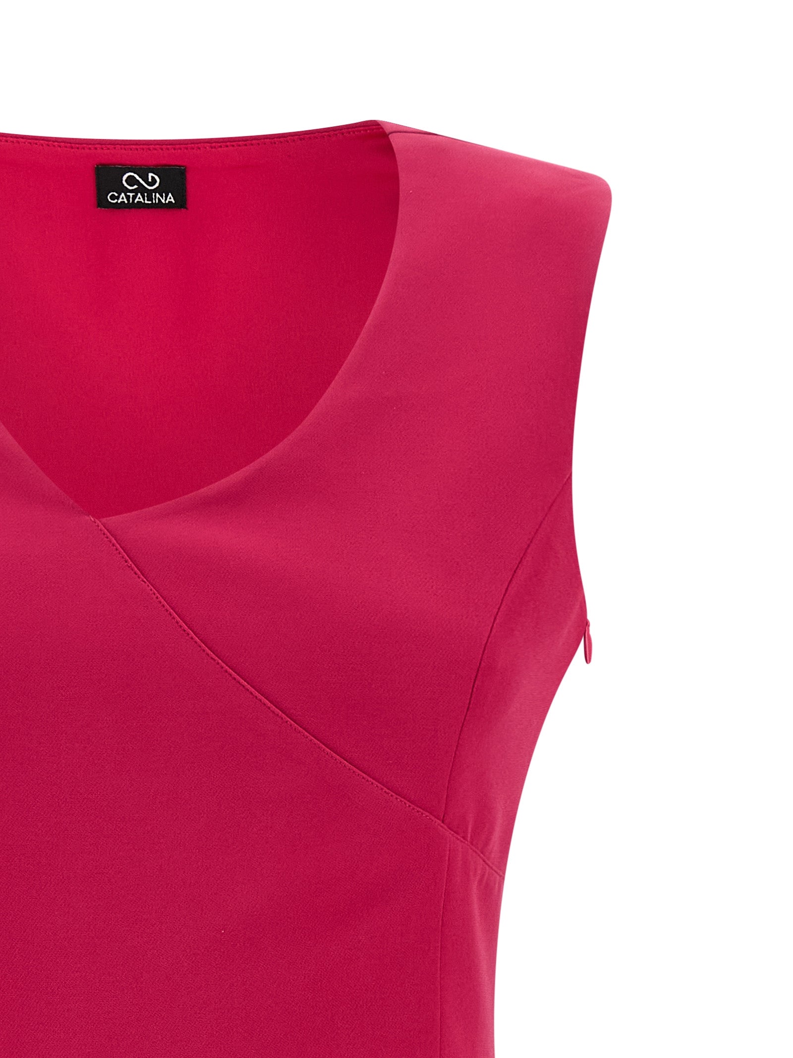 CATALINA Fuchsia Polyester Short Women's Dress