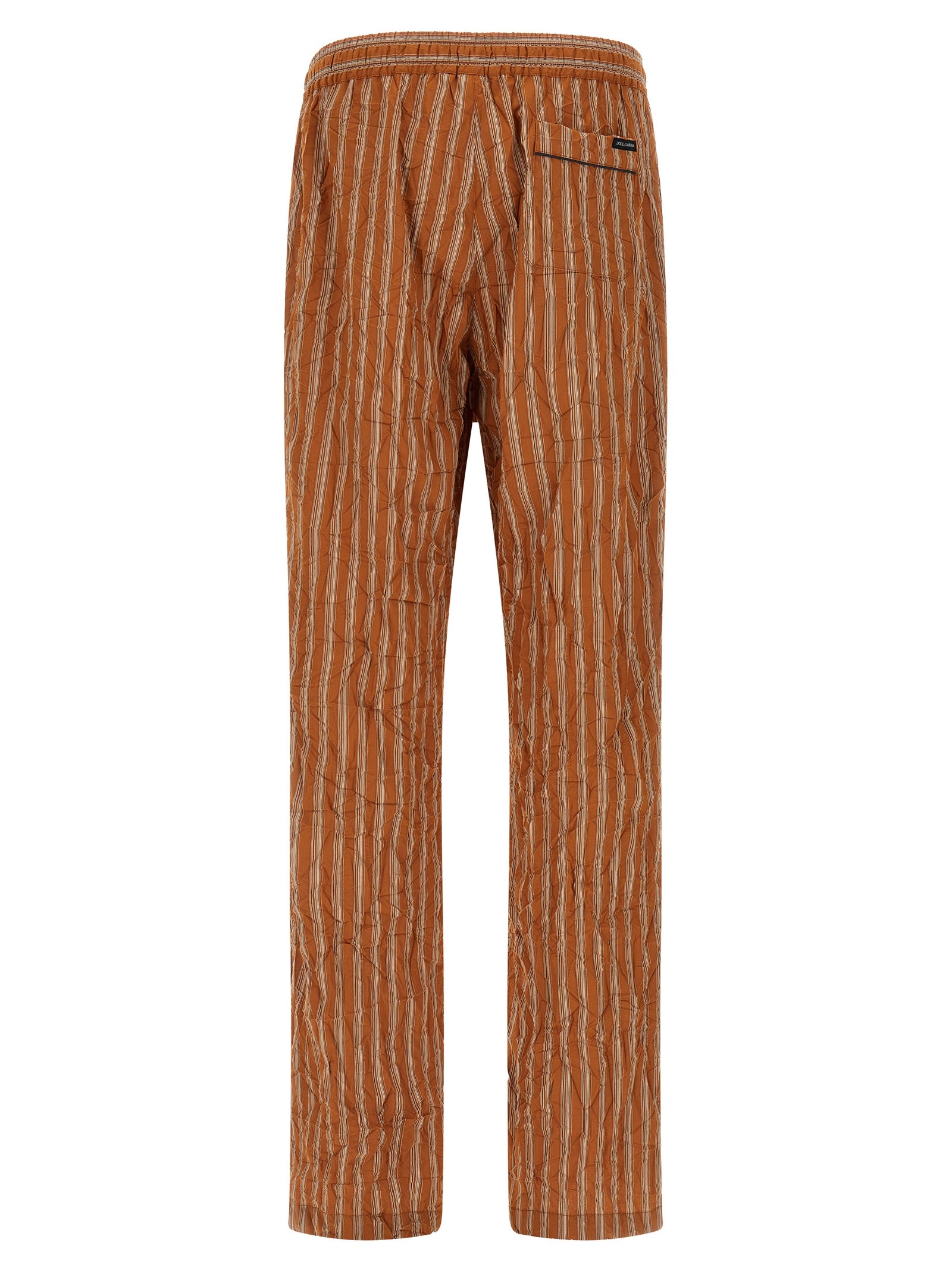 Dolce & Gabbana Brown Viscose Casual Men's Pants