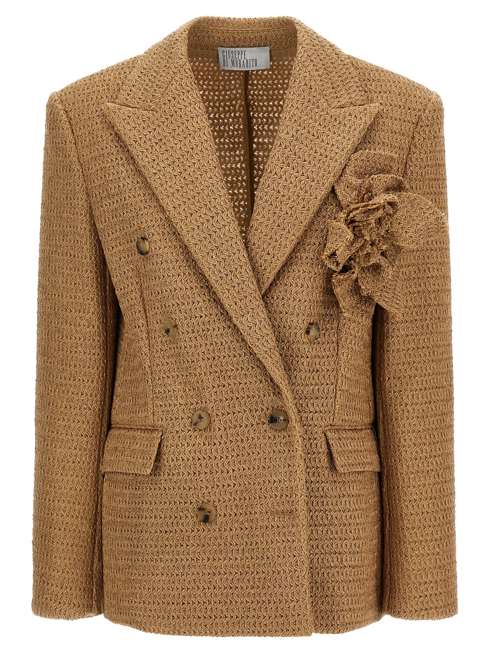 Giuseppe Di Morabito Beige Polyamide Women's Blazer