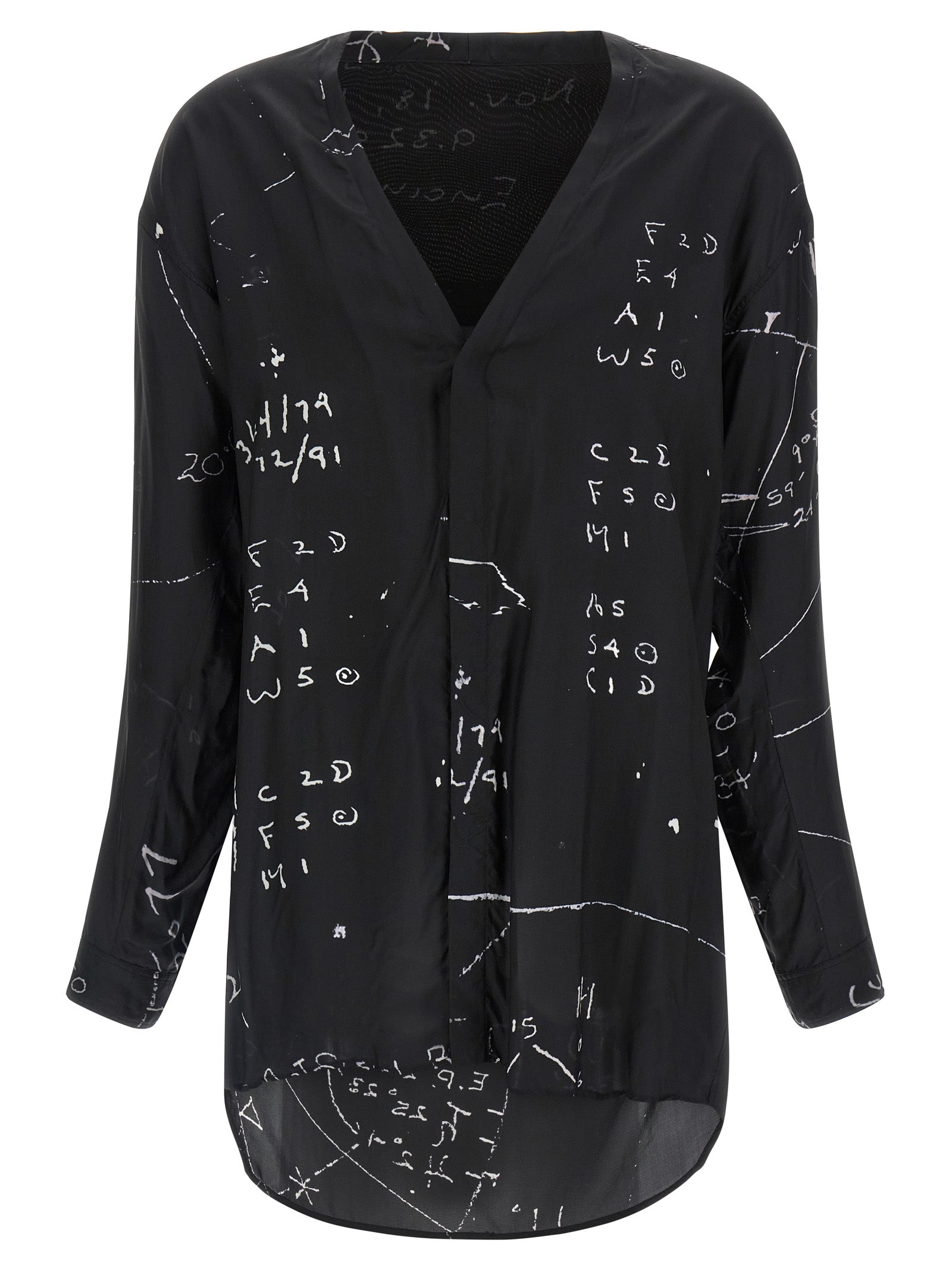 Rick Owens Black Viscose Men's Blouse