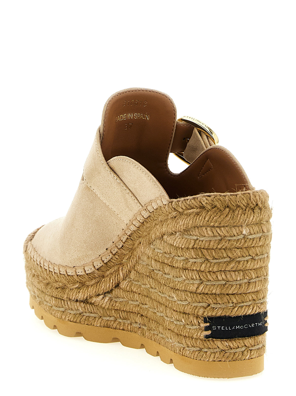 Stella McCartney Beige Viscose Wedge Women's Sandals
