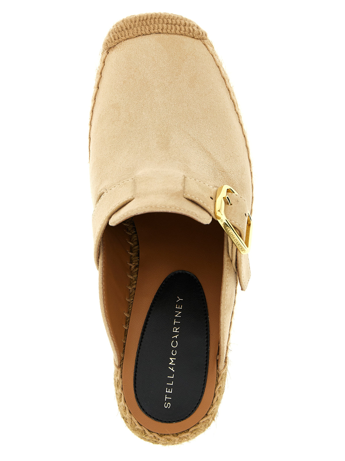 Stella McCartney Beige Viscose Wedge Women's Sandals