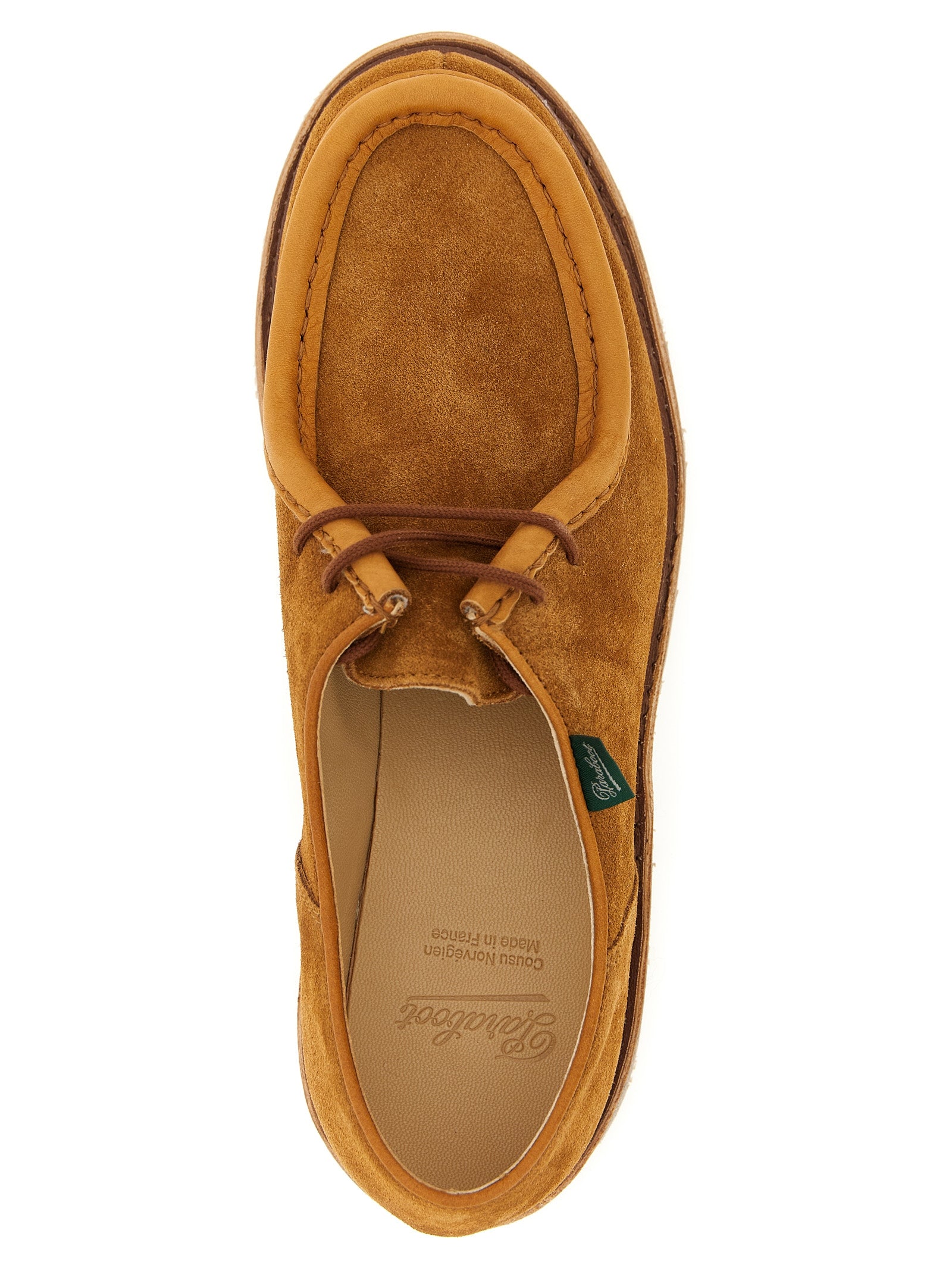 PARABOOT Brown Calfskin Oxfords And Men's Derbies