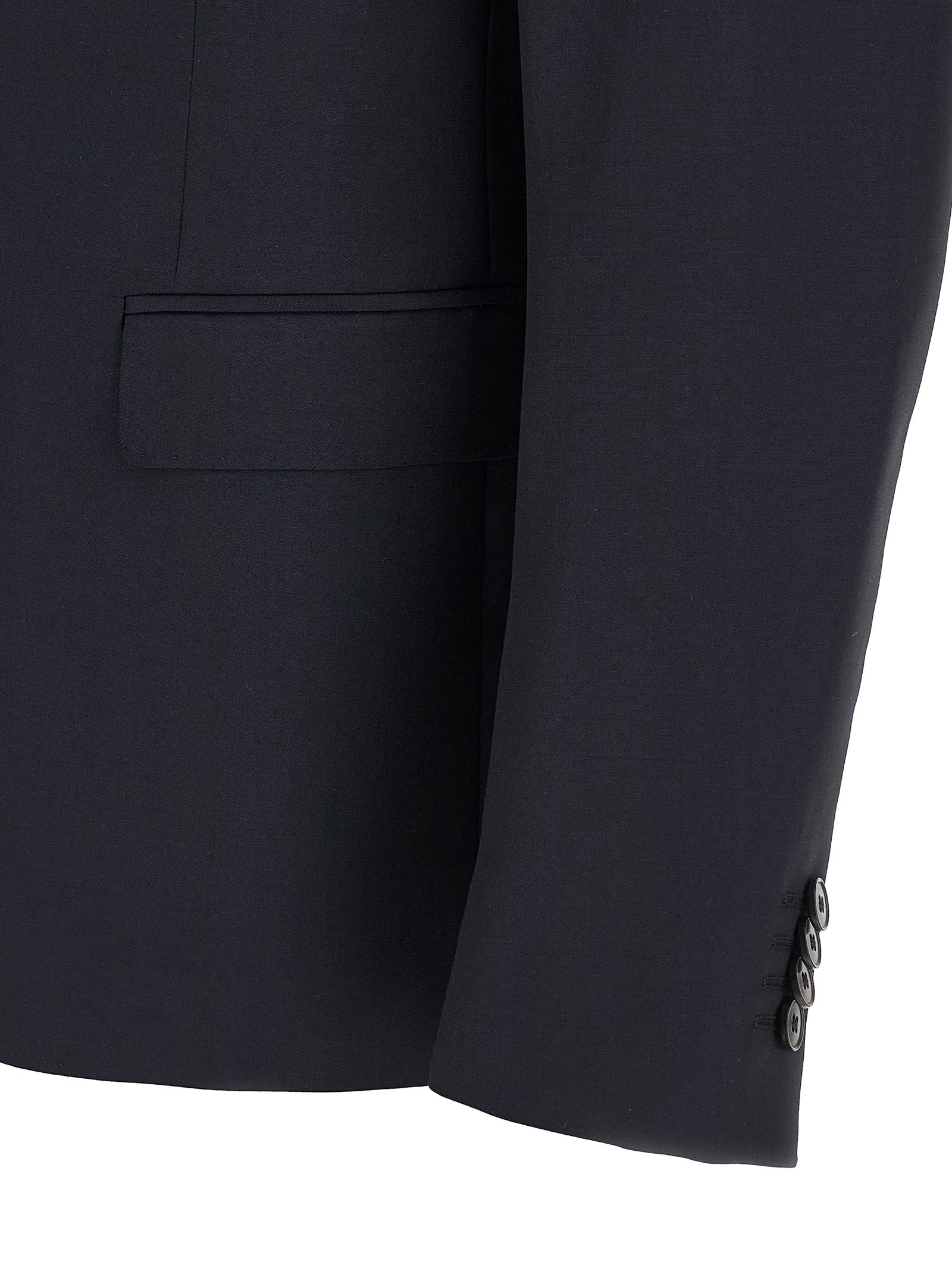 ZEGNA Blue Wool Two-Piece Men's Suit