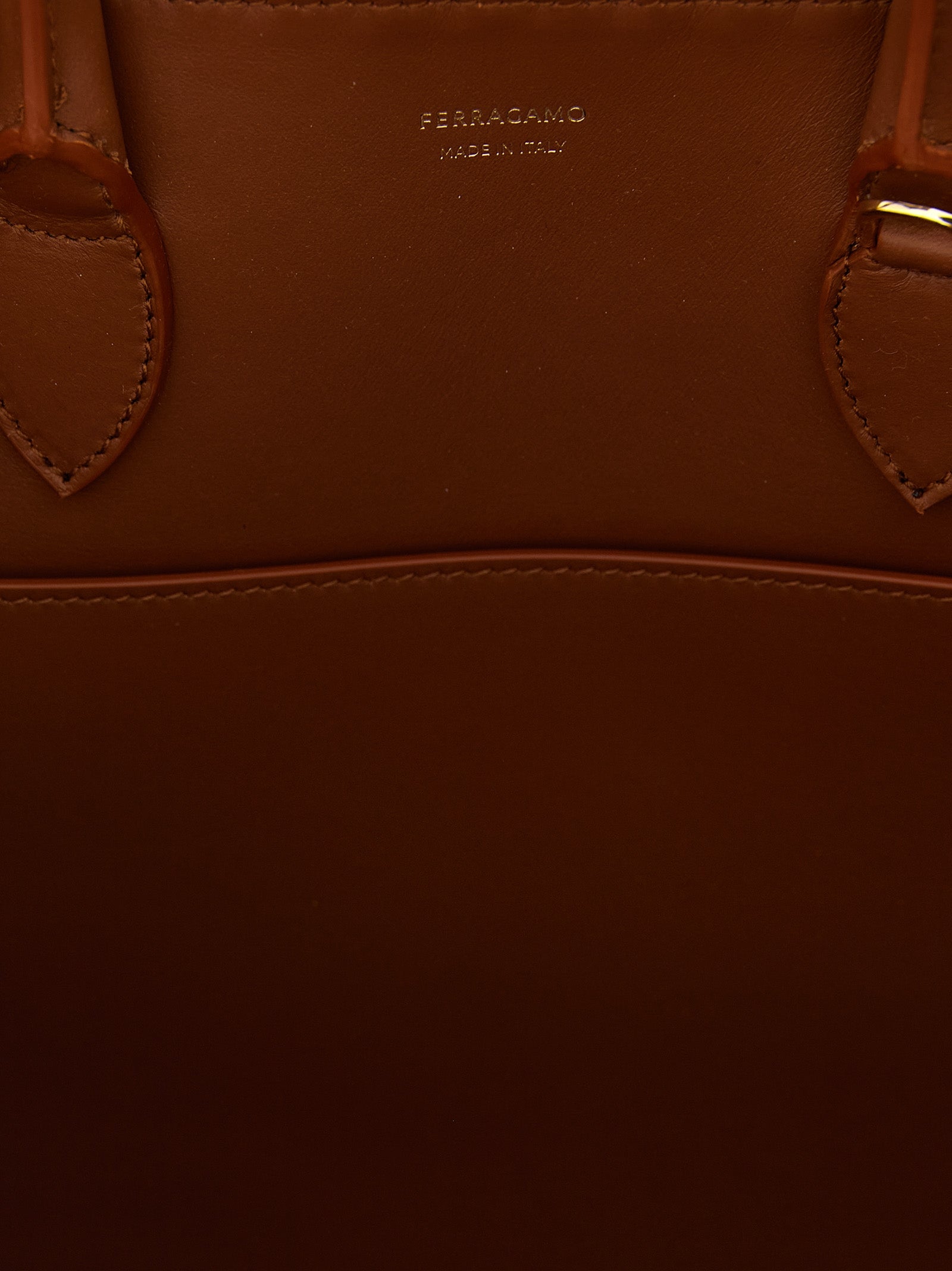 Ferragamo Brown Calfskin Women's Handbag