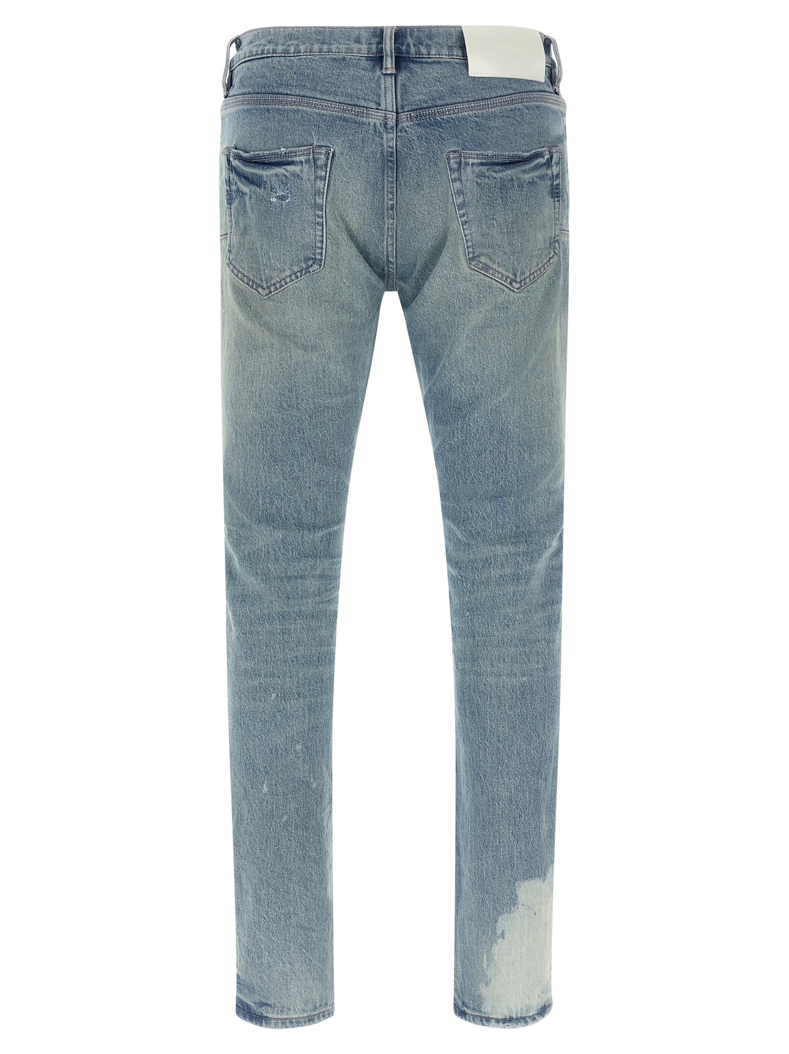 PURPLE Blue Cotton Skinny Men's Jeans
