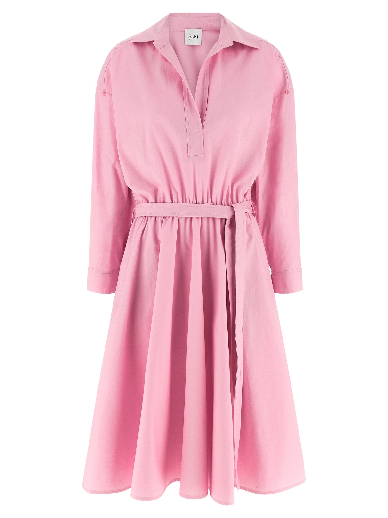 NUDE Multicolor Cotton Midi Women's Dress