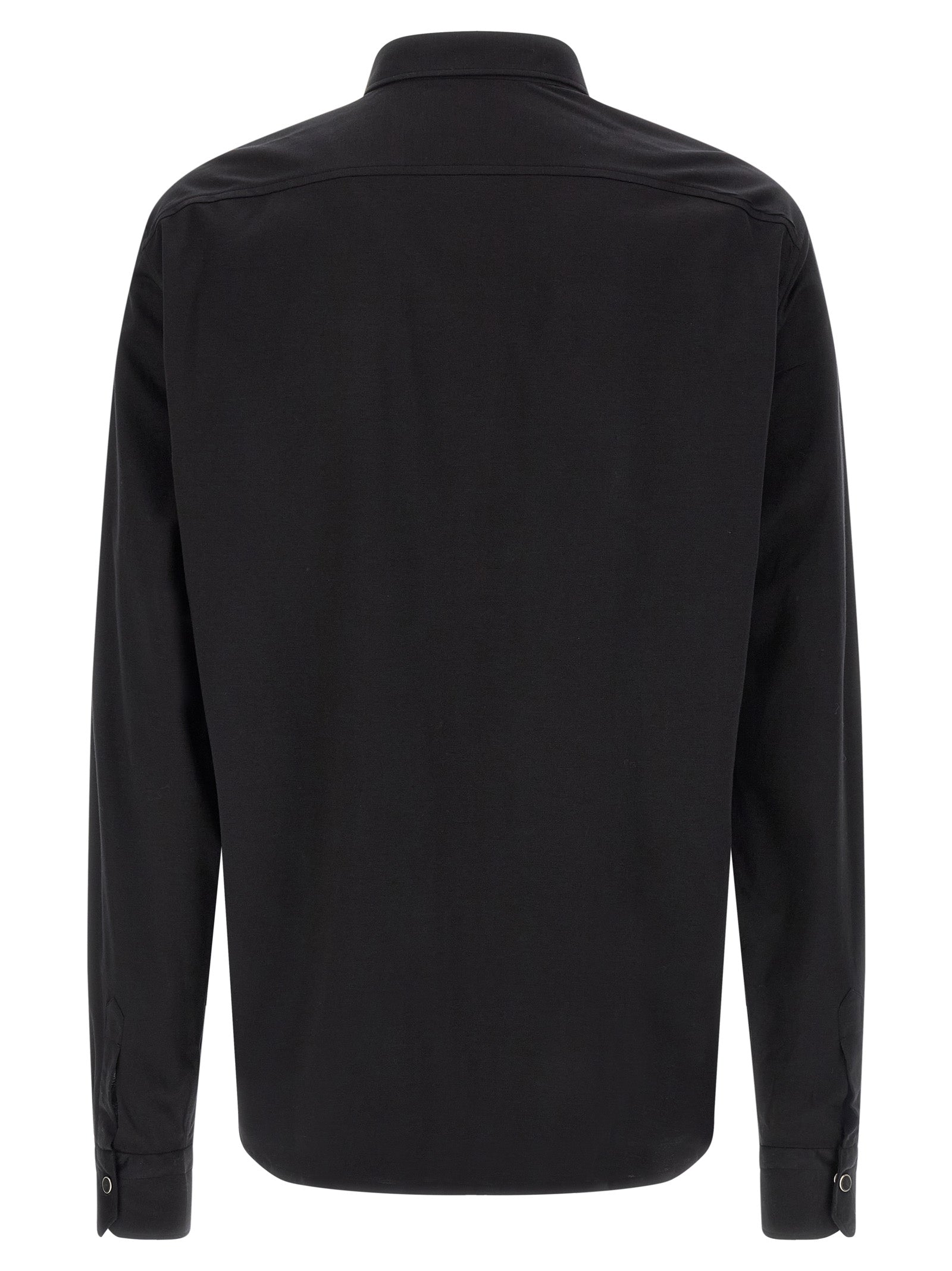 Kiton Black Cotton Men's Blouse