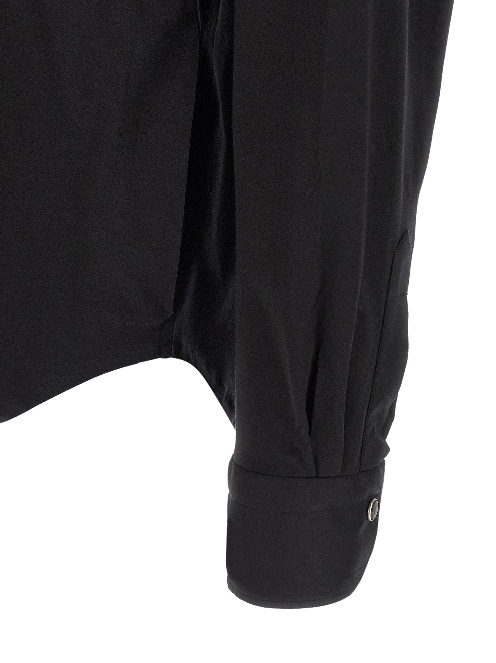 Kiton Black Cotton Men's Blouse