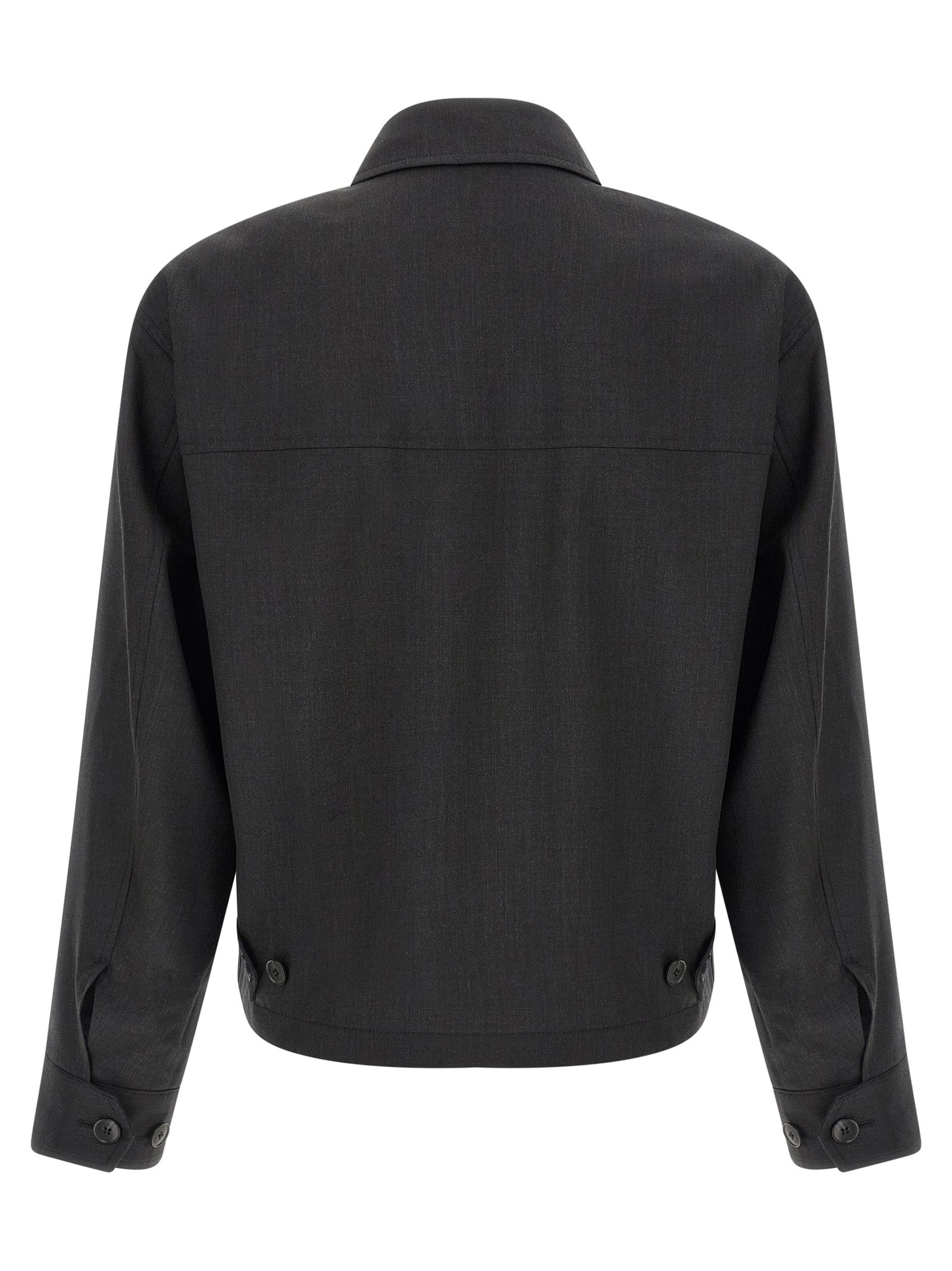 MFPEN Gray Wool Full-Length Men's Jacket