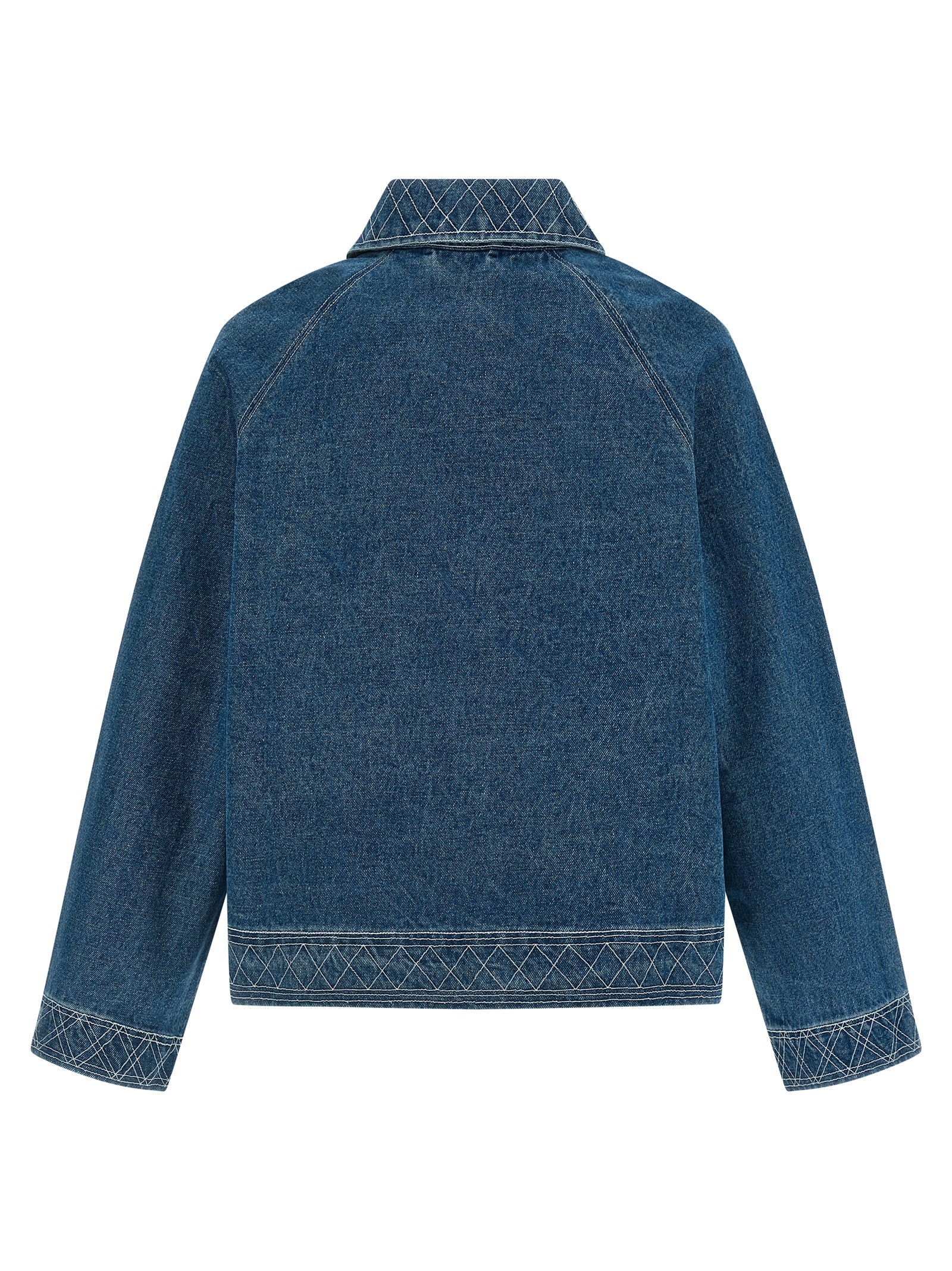 BODE Blue Cotton Denim Men's Jacket