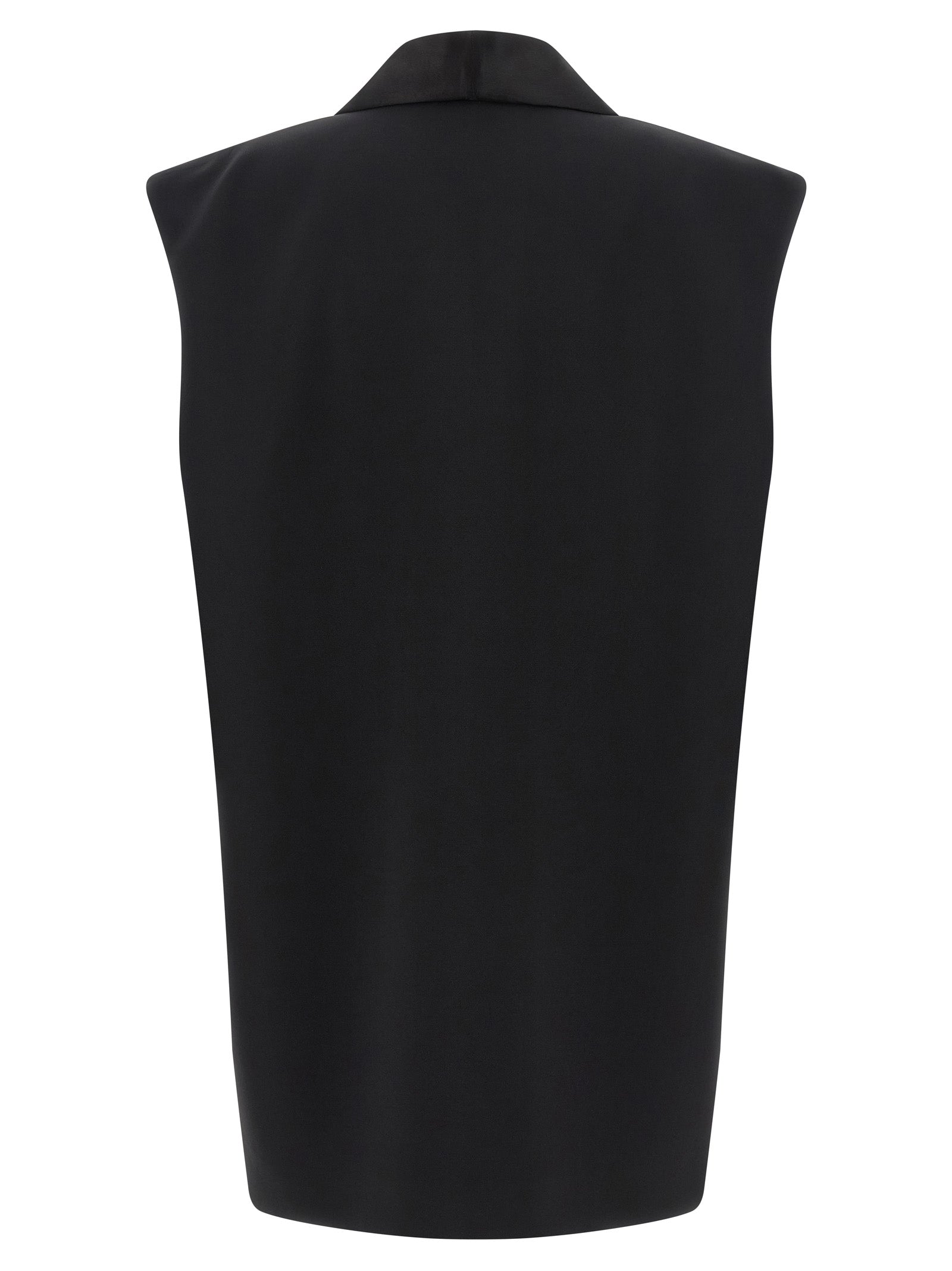 DI.LA3 PARI' Black Viscose Sleeveless Women's Jacket