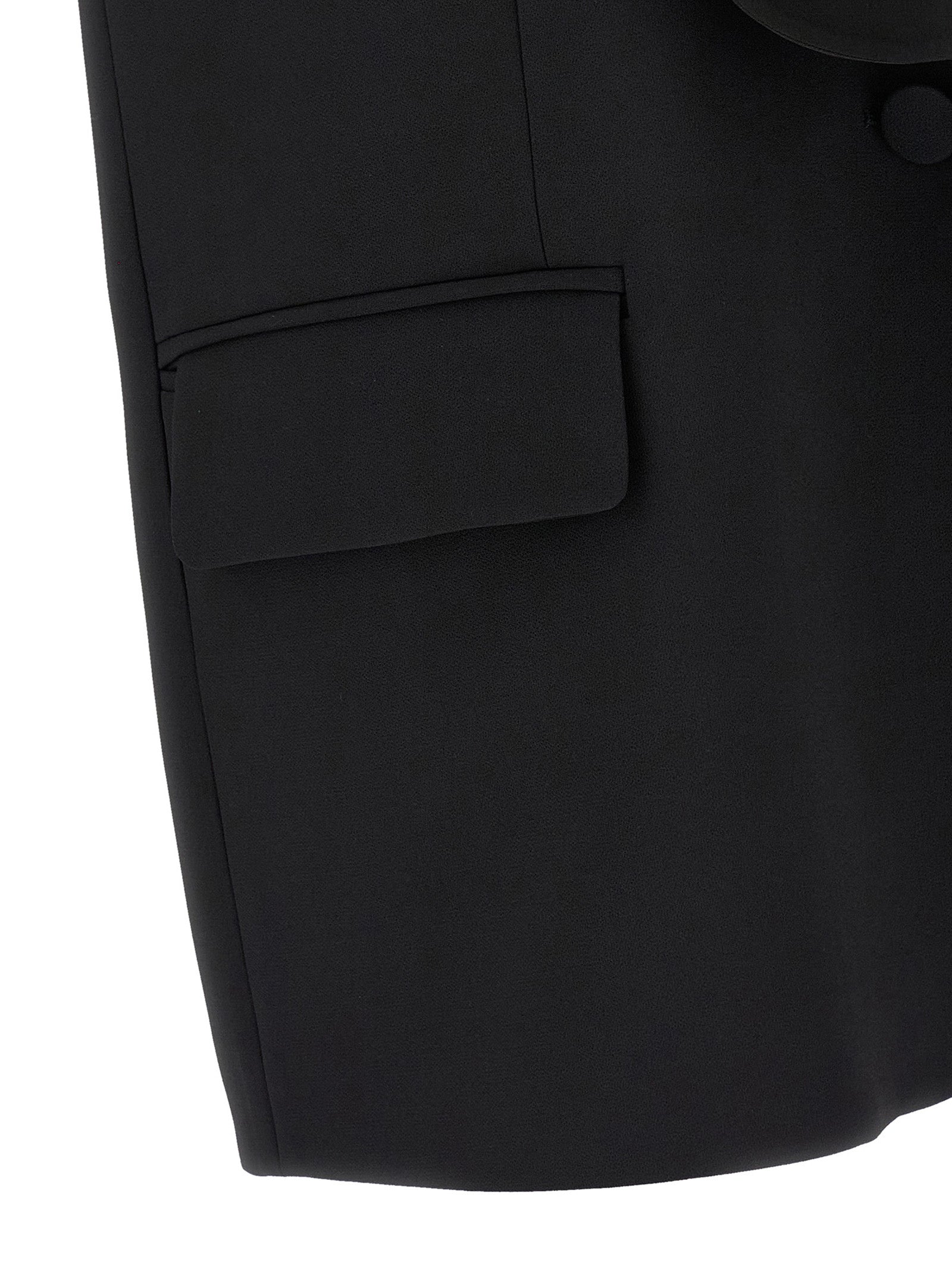 DI.LA3 PARI' Black Viscose Sleeveless Women's Jacket